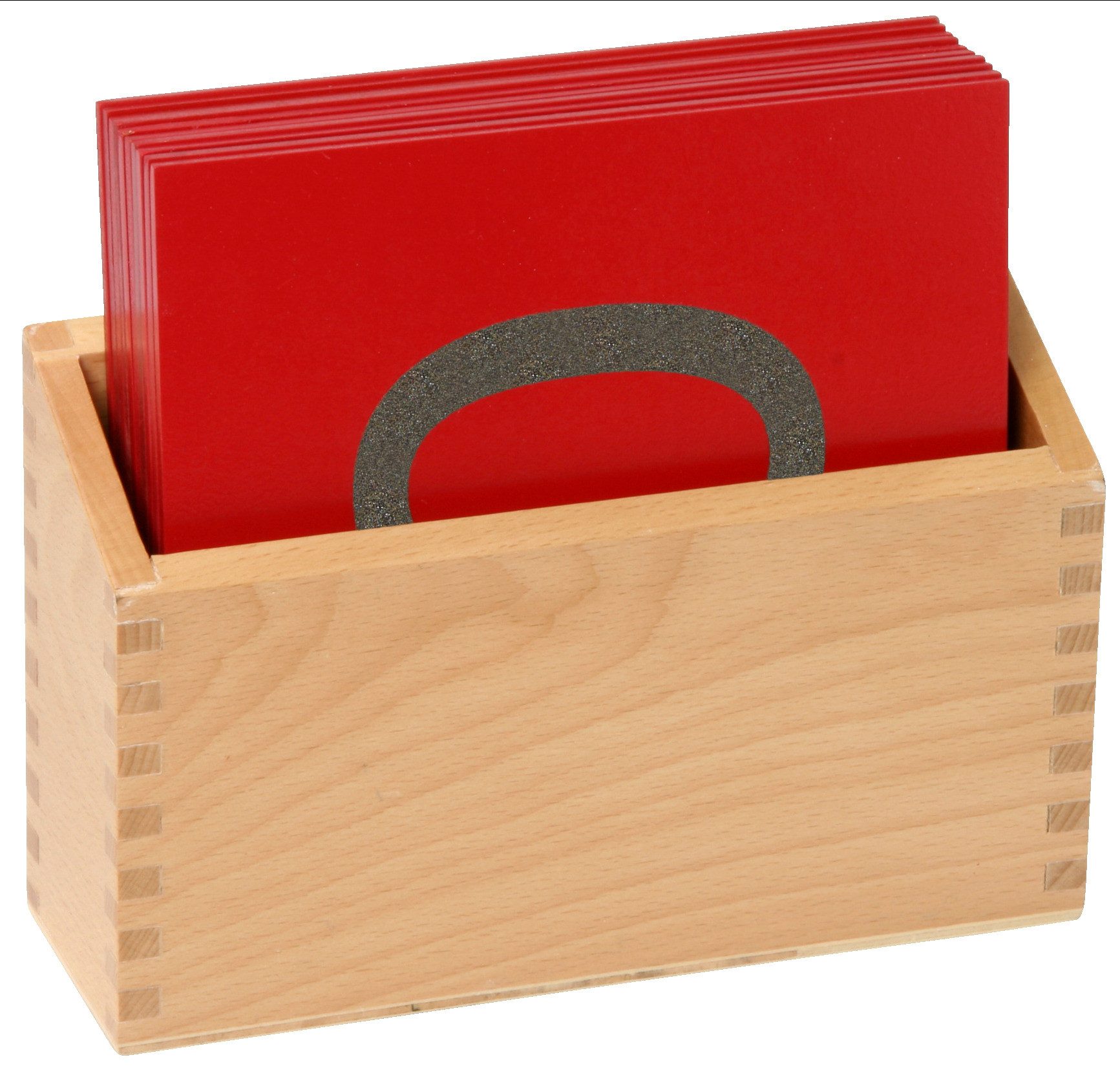 Betzold Lernspielzeug Fühl- und Tastplatten „Ziffern“ in Holzbox
