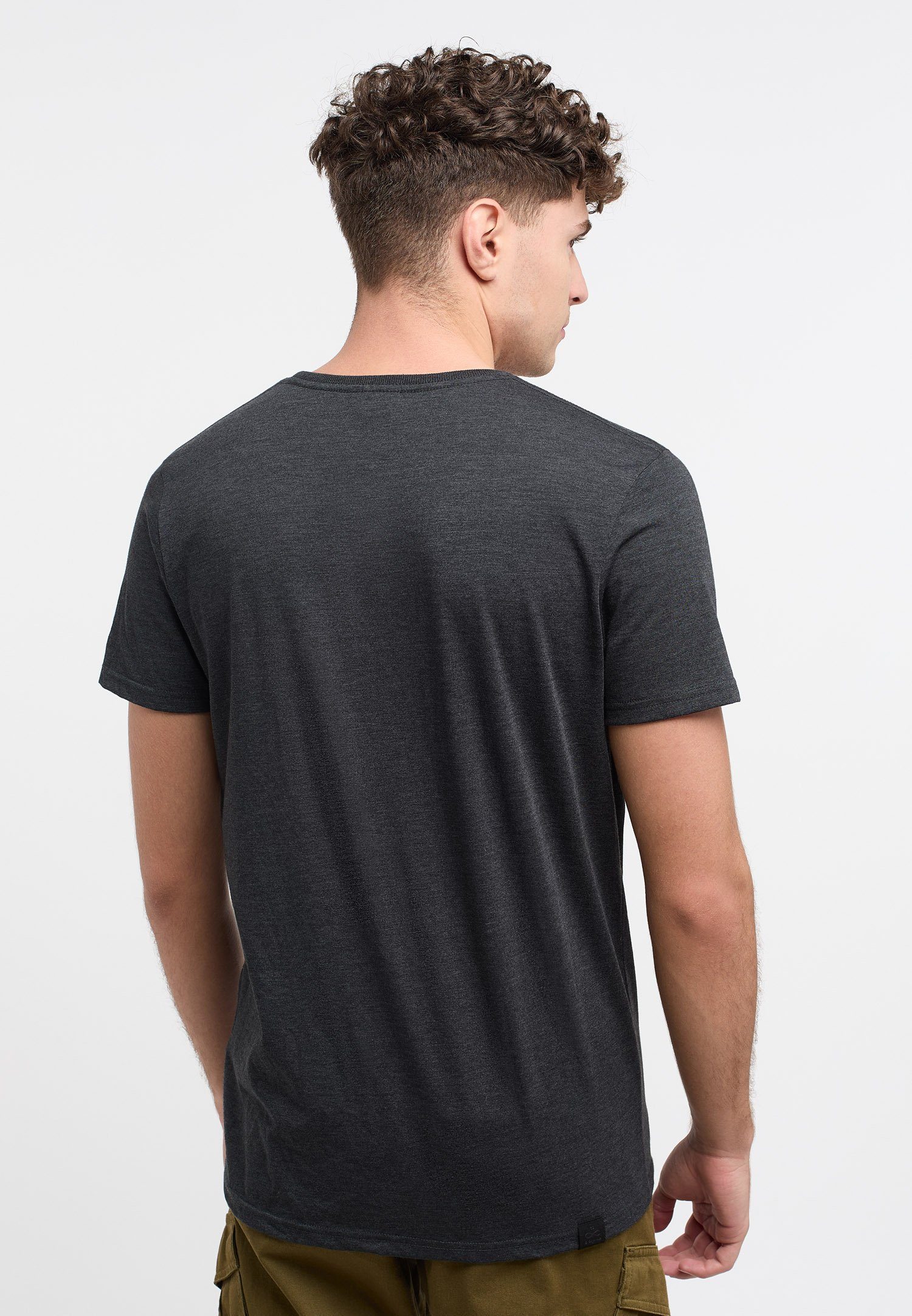 & DARK Vegane Ragwear NEDIE T-Shirt Mode GREY Nachhaltige