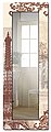 Artland Wandspiegel »Paris Collage«, gerahmter Ganzkörperspiegel mit Motivrahmen, geeignet für kleinen, schmalen Flur, Flurspiegel, Mirror Spiegel gerahmt zum Aufhängen, Bild 1