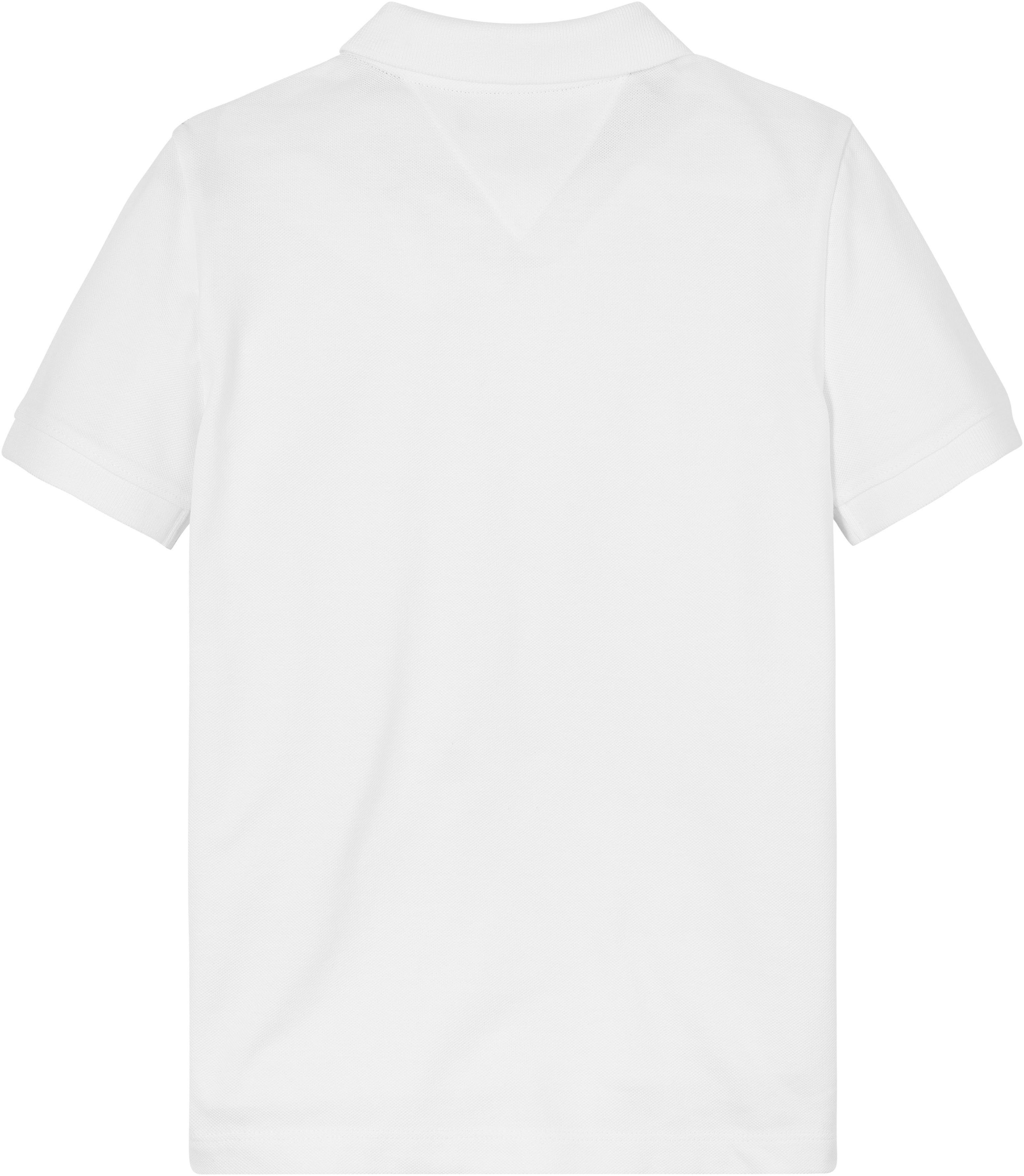 Tommy Hilfiger Poloshirt TH S/S LOGO POLO mit Logostickerei white