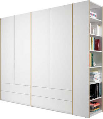 Müller SMALL LIVING Kleiderschrank Modular Plus Variante 4 4 Schubladen, Anbauregal wahlweise links oder rechts montierbar