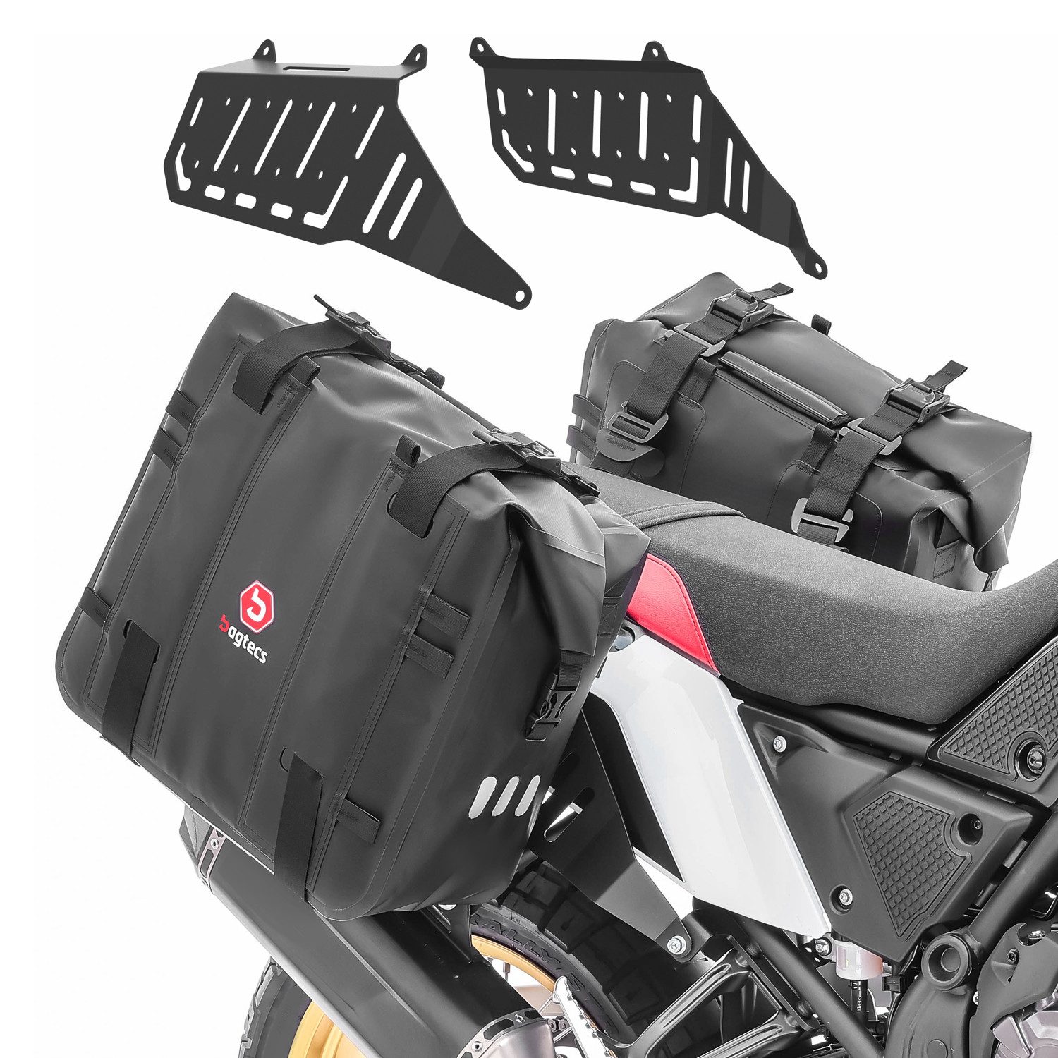 Reisetasche Set Satteltaschen + Seitenträger für Yamaha Tenere 700 / Rally 19-26 #