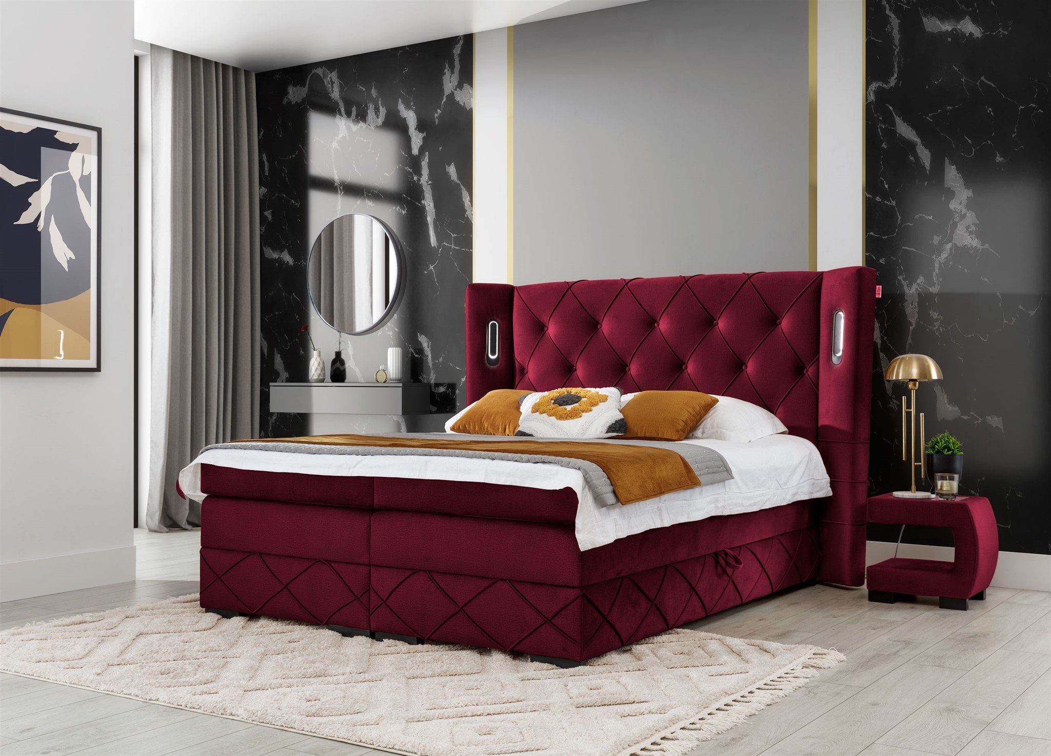 Fun Möbel Boxbett Schlafzimmerbett ELVIANO in günstig online kaufen