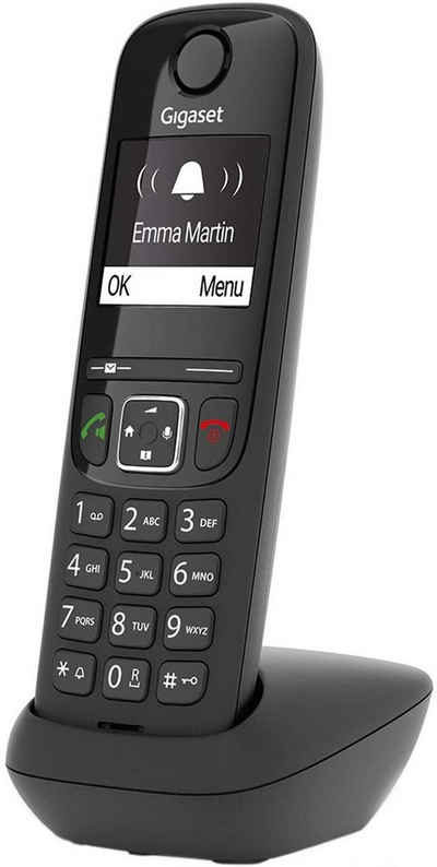 Gigaset Gigaset AS690 - DECT Schnurloses Telefon mit großes Display Schnurloses DECT-Telefon (Mobilteile: 1, Freisprechen & Anrufschutz & Große Ziffernanzeige)