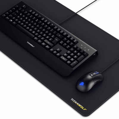 Titanwolf Tastatur-, Maus- und Mauspad-Set, Mechanisches Keyboard, Mouse & Mousepad - Gaming Bundle