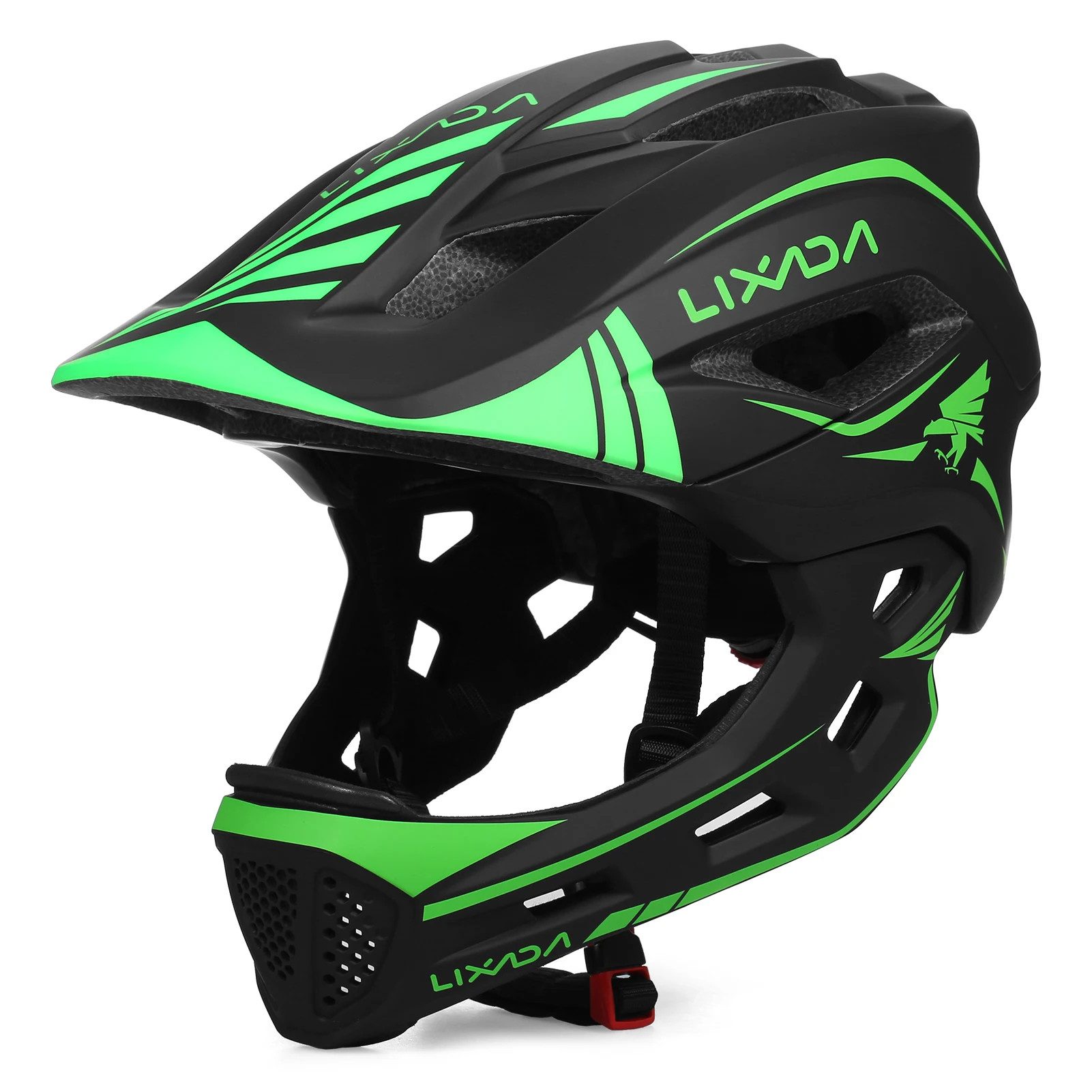 Lixada Kinderfahrradhelm Kinderfahrradhelm Fahrradhelm Kinder Fullface abnehmbar Unisex, 13 Lüftungsöffnungen, 2-in-1 Helm, stoßfester EPS-Schaum – Bild 5 von 5