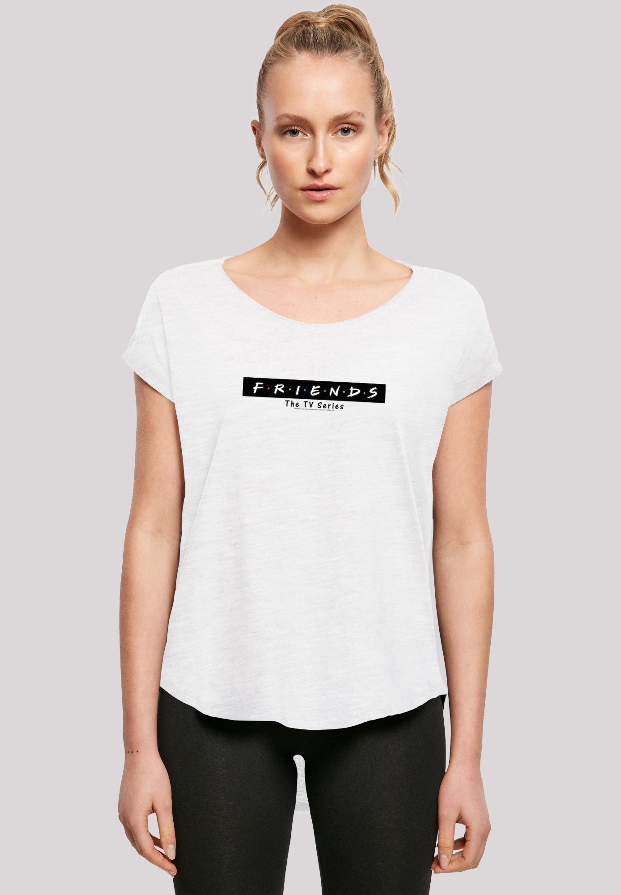 Damen Shirts F4NT4STIC T-Shirt Long Cut T-Shirt 'TV Serie FRIENDS Logo Block'
