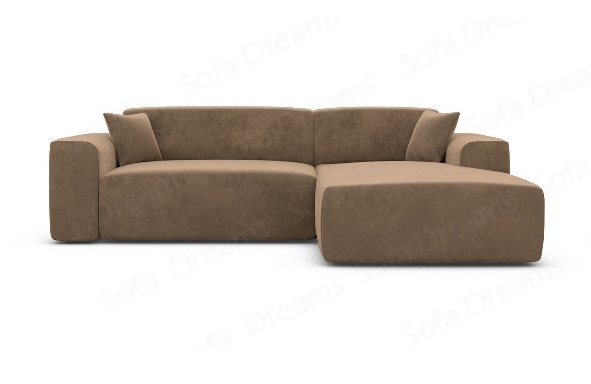 Sofa Dreams Ecksofa Design Samt Stoff Sofa Mallorca L Form kurz Modern Stoffsofa, Loungesofa