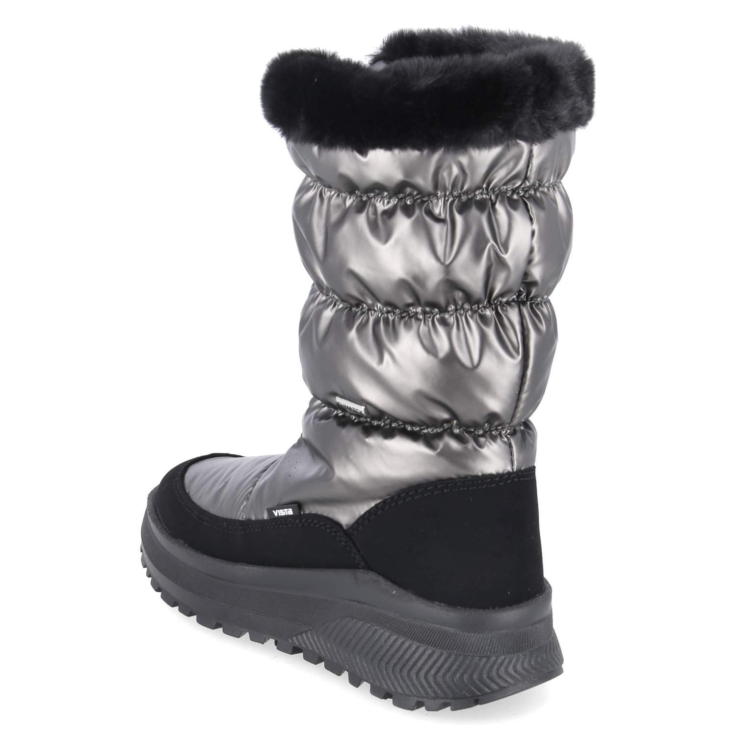 Vista Vista 24-08791 peltro Damen Textil & Synthetik grau Stiefel