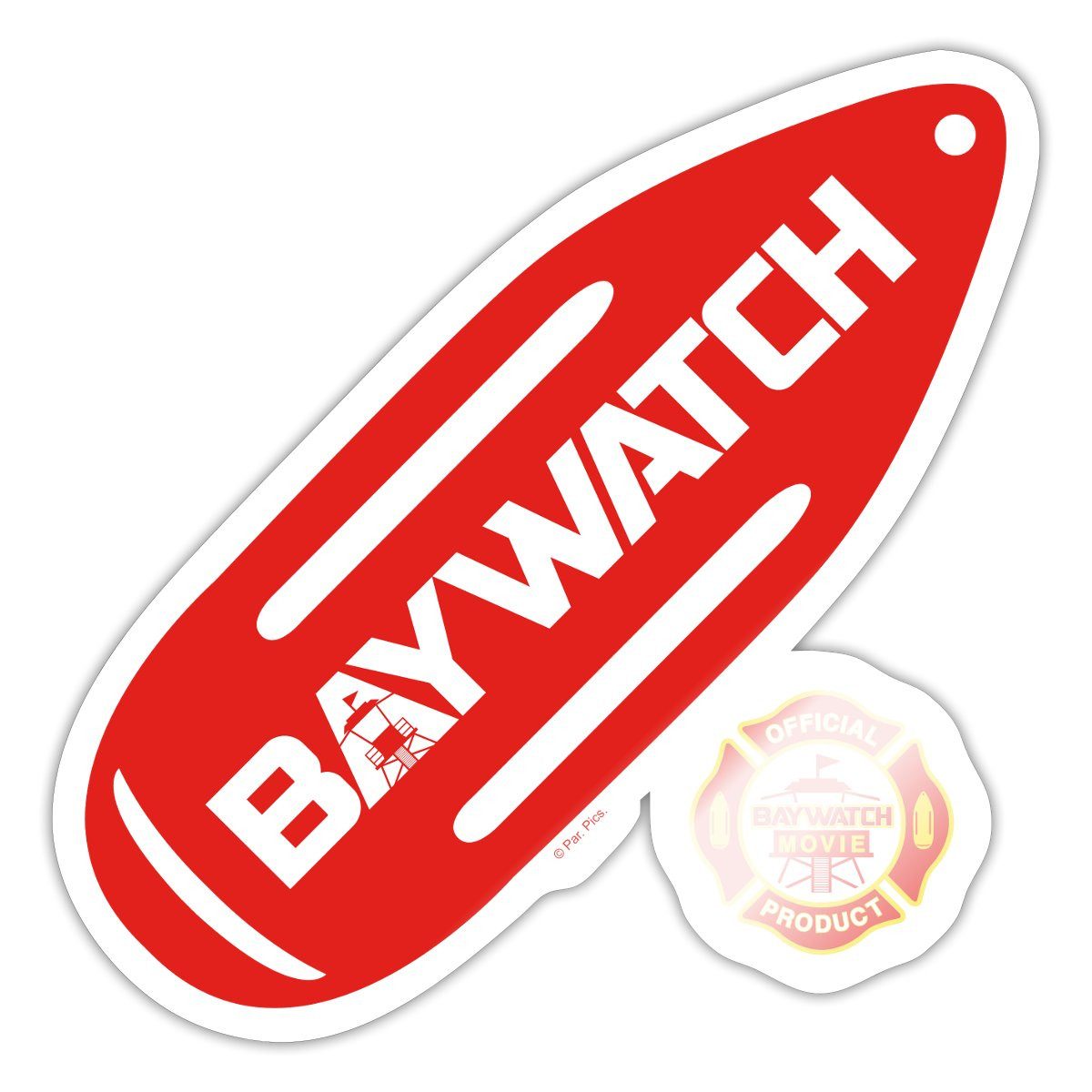 Spreadshirt Aufkleber Baywatch Rote Rettungsboje Sticker Aufkleber