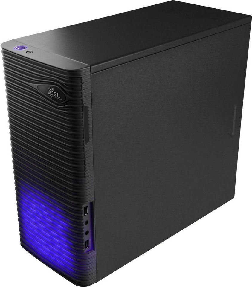 CSL Sprint V28122 Gaming-PC (AMD Ryzen 5 4650G, AMD Radeon Grafik, 16 GB RAM,  1000 GB SSD, Luftkühlung)