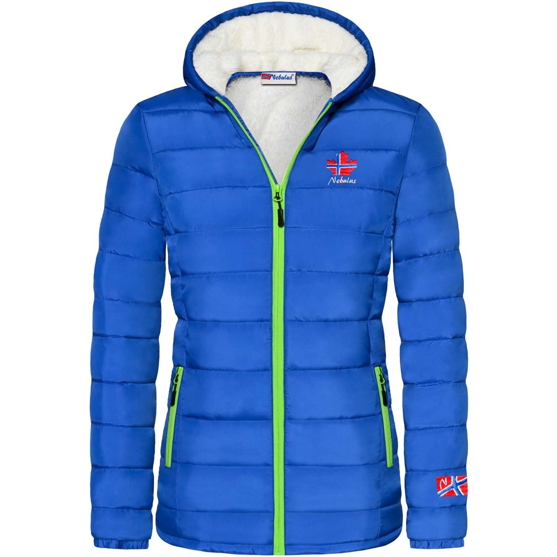 Nebulus Winterjacke GLOWFUR, P4838 - Damen, kobaltblau, M/38