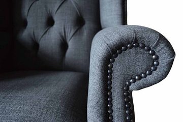 JVmoebel Ohrensessel Sessel Einsitzer Chesterfield Couch Möbel Luxus Möbel Ohrensessel Neu (Ohrensessel), Made In Europe