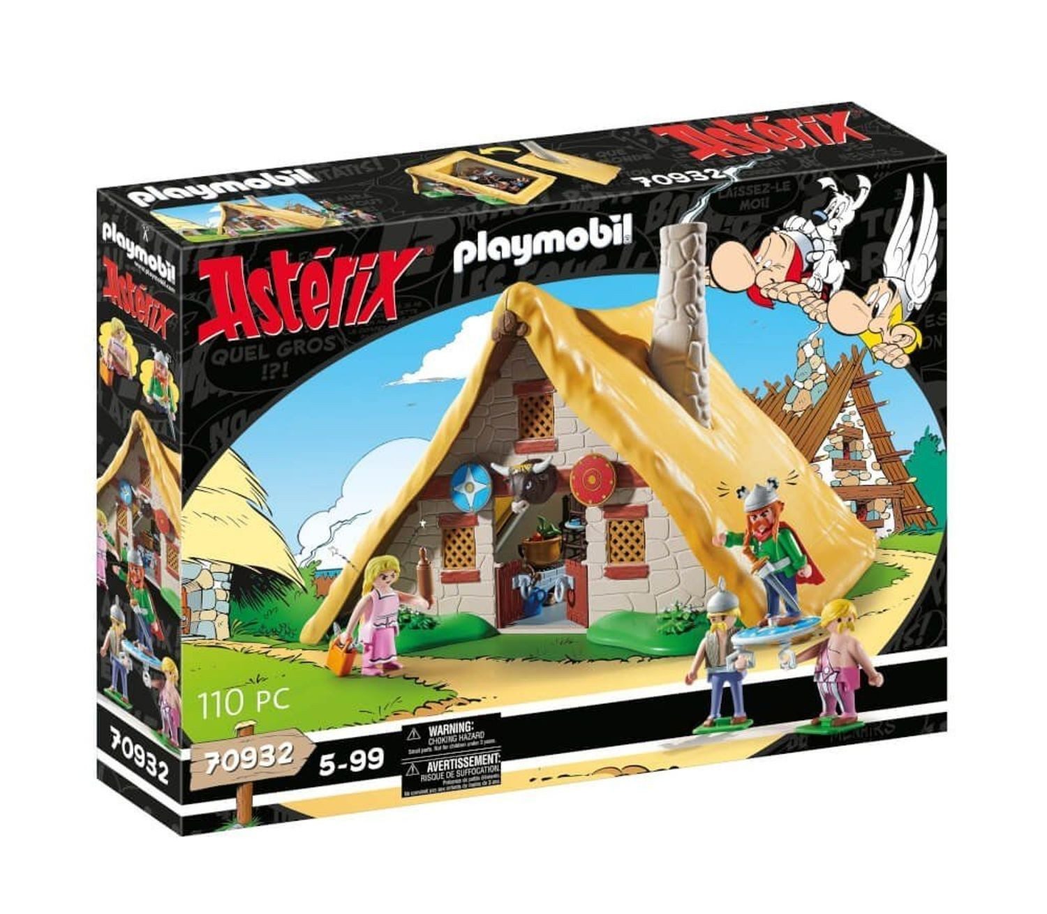 Playmobil® Asterix Hütte des Majestix Konstruktions-Spielset, (Hütte des Majestix), Made in Europe