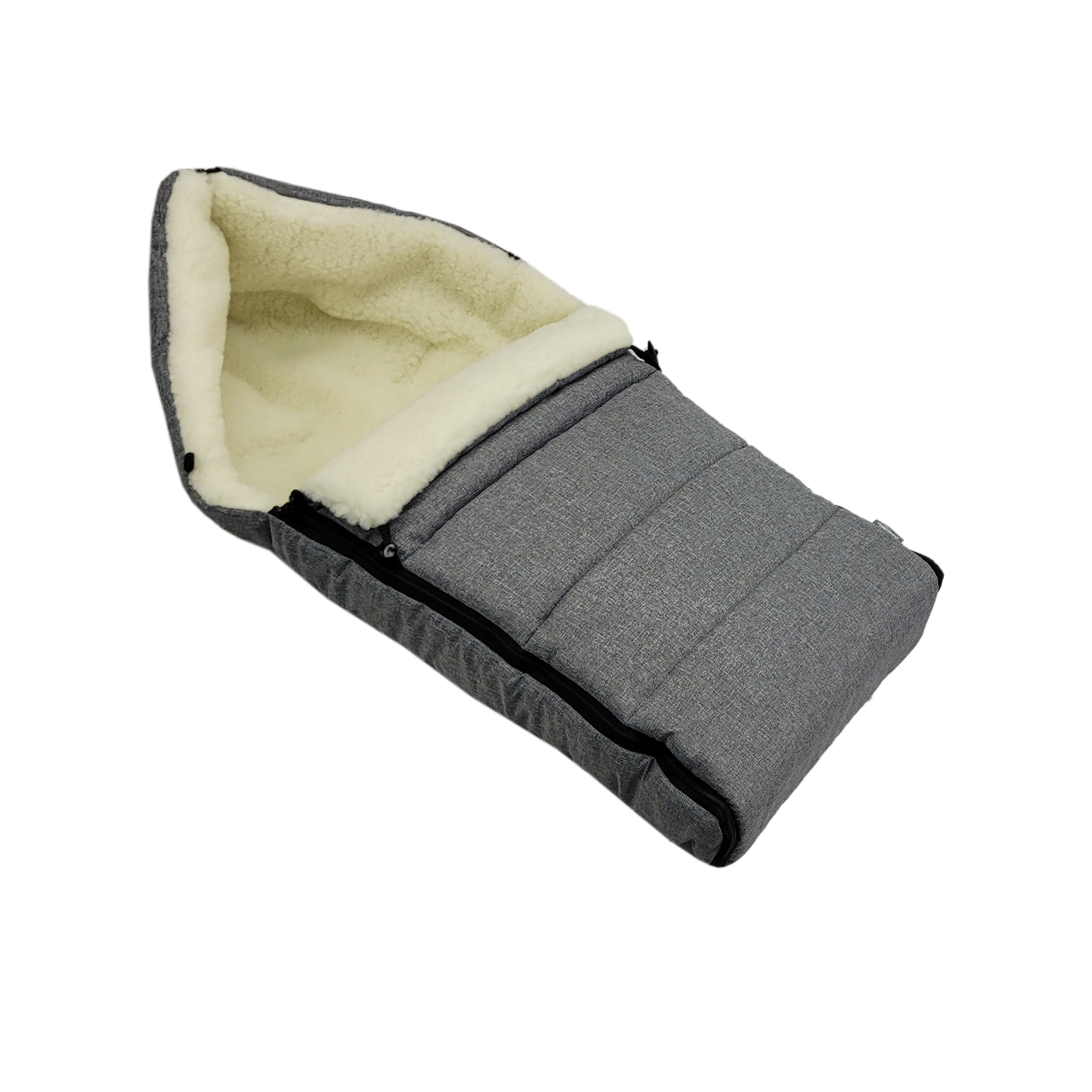 Fußsack Winterfußsack Babyfußsack Fußsack Kinderwagen Wolle 90cm LINIERT