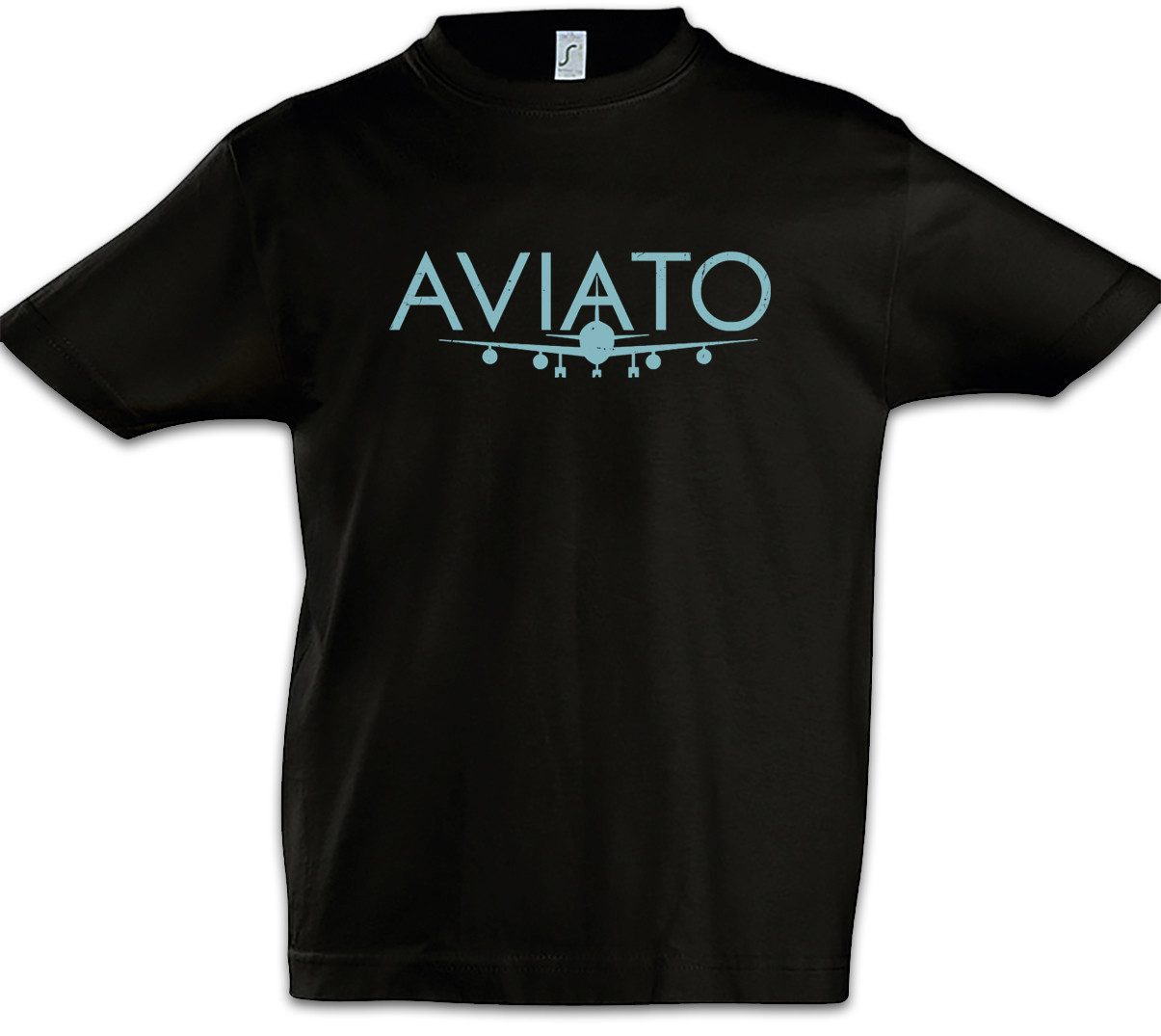 Print-Shirt Aviato Kinder T-Shirt Silicon TV Series Valley Company Logo Firma TV
