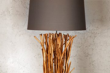 riess-ambiente Stehlampe EUPHORIA 180cm grau / natur, ohne Leuchtmittel, Wohnzimmer · Massivholz · Maritim · mit Lampenschirm · Treibholz