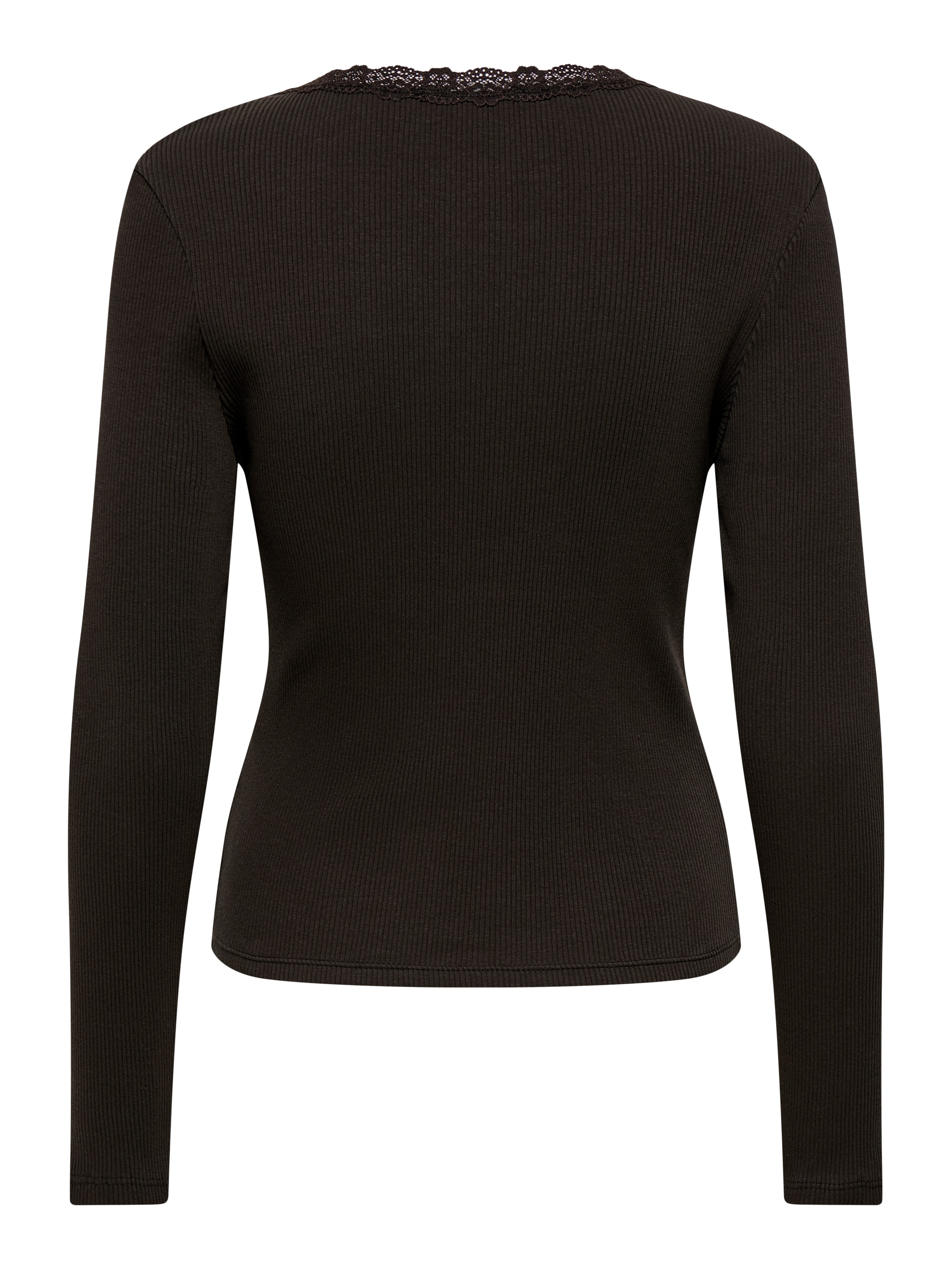 ONLY V-Shirt ONLSARA SHARAI L/S V-NECK TOP JRS Baumwollmischung, slim fitregular fit