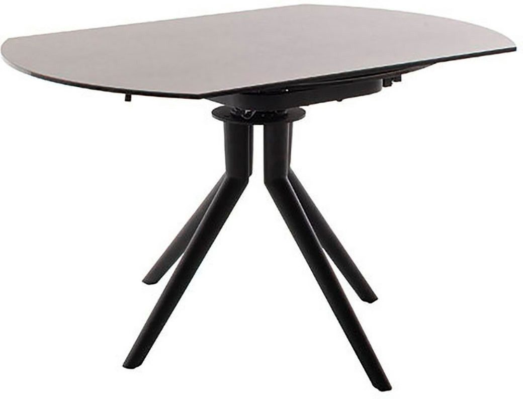 MCA furniture Esstisch RUBIKON Vierfußtisch 90-135 cm (Einzelstück), Keramik, Metall, Längsseitenauszug, ausziehbar, 13 mm
