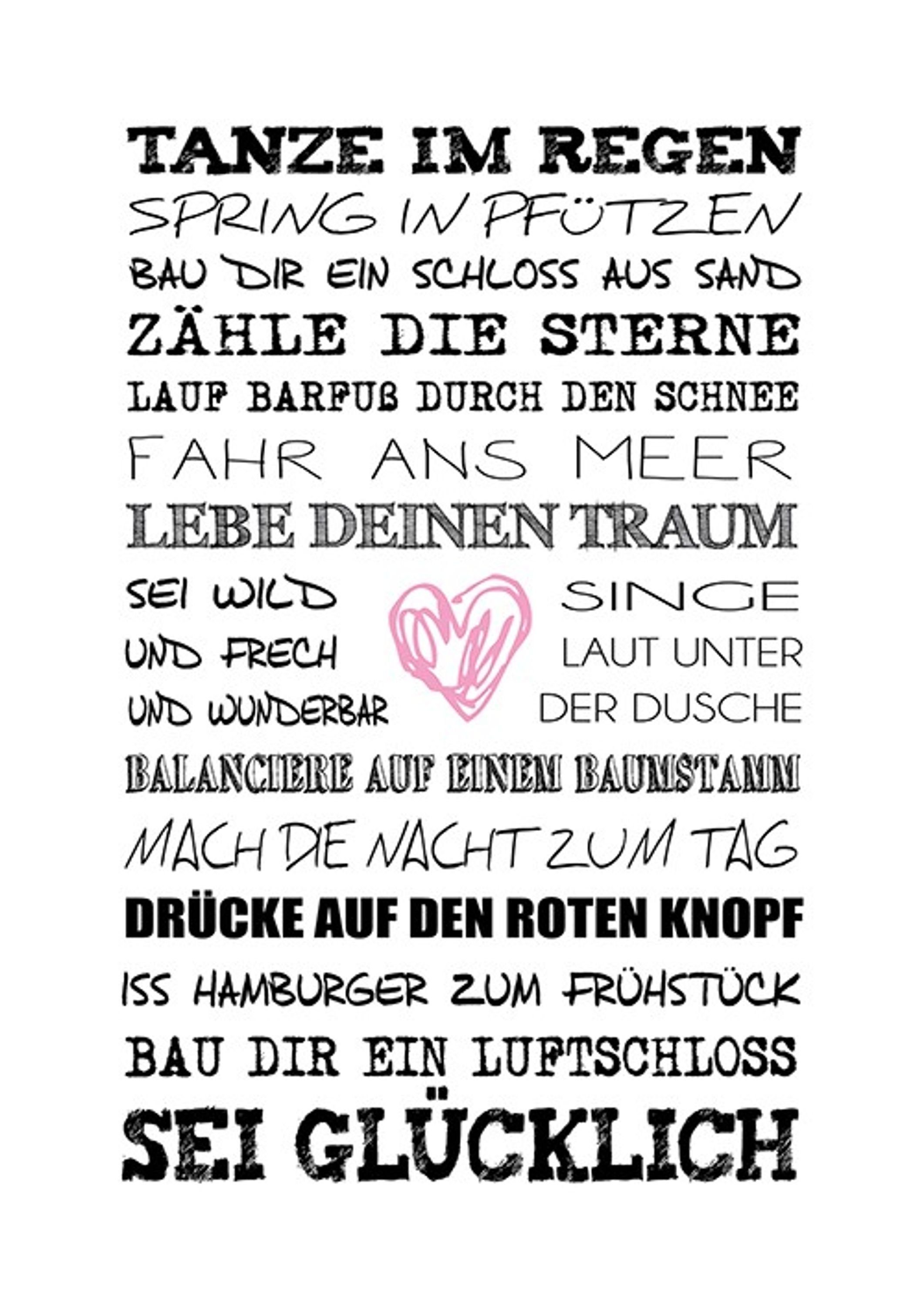 artissimo Poster Poster mit Spruch DinA4 günstig online kaufen