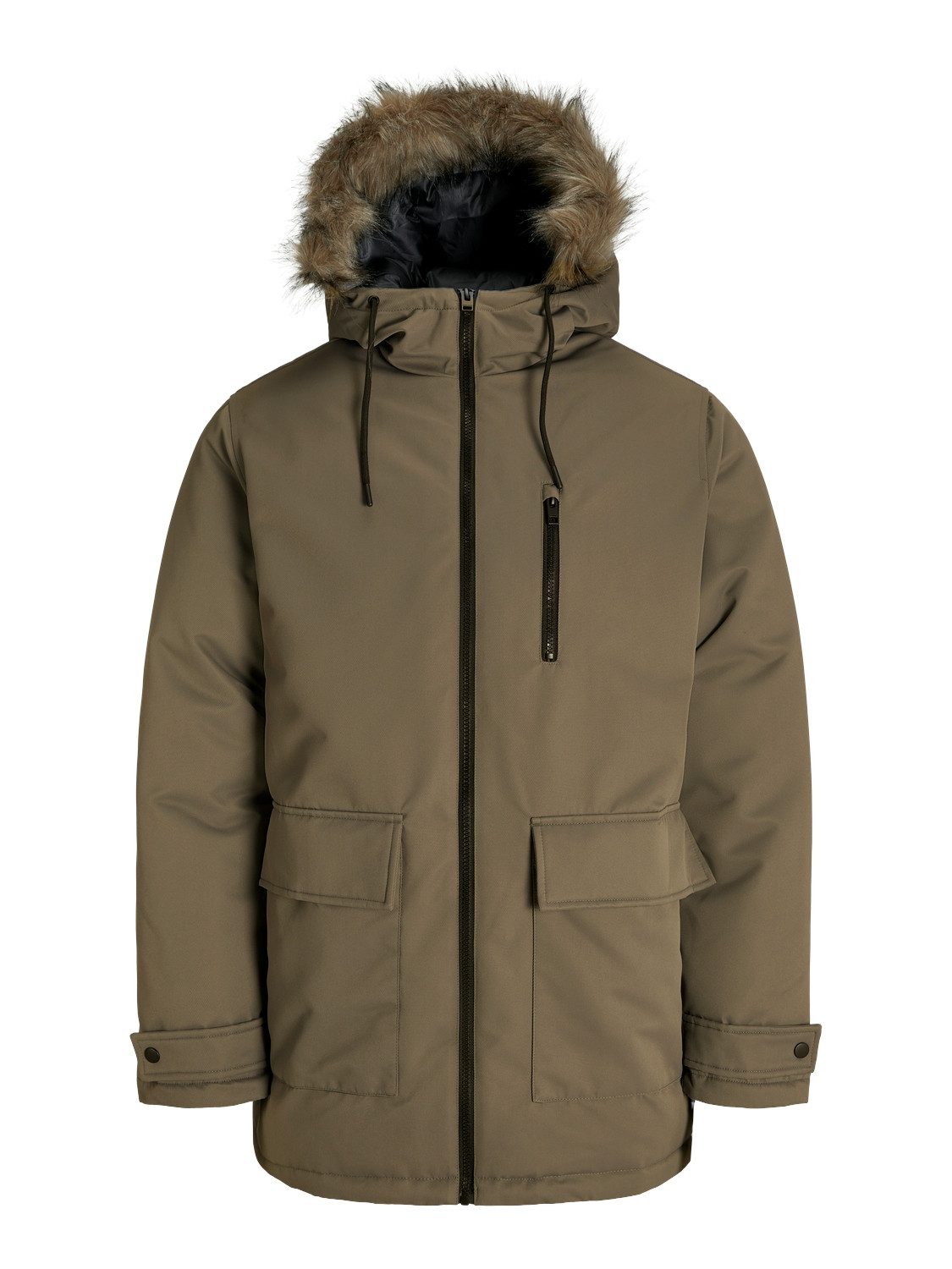Jack & Jones Parka JJCHARLIE DETACHABLE FAUX FUR PARKA günstig online kaufen