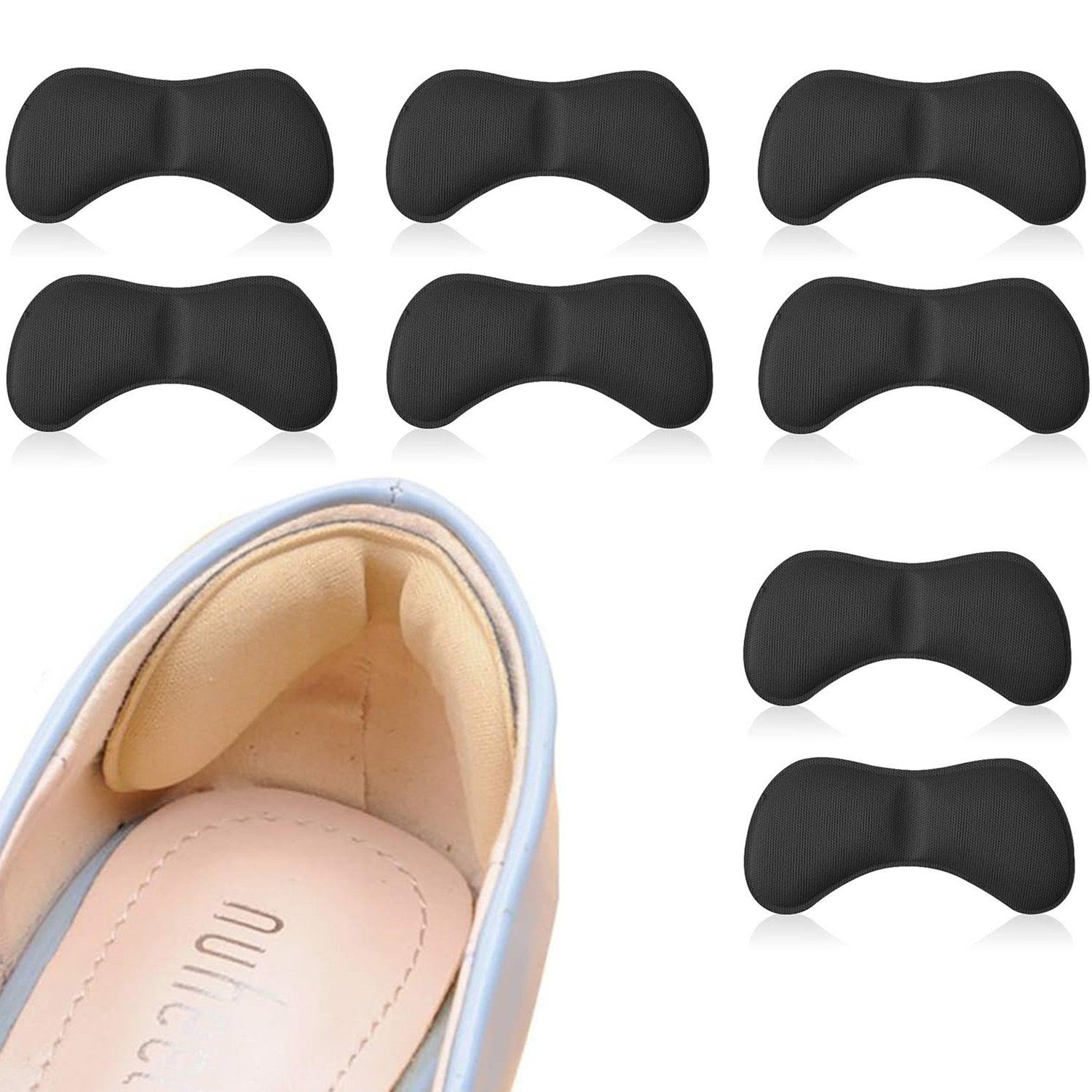Olotos Fersenpolster Fersenschuhpolster Fersengriff Schuheinlagen Fersenkissen Fersenschutz, Antirutsch für schuhe Selbstklebende Fersenhalter gegen Blasen Reibung