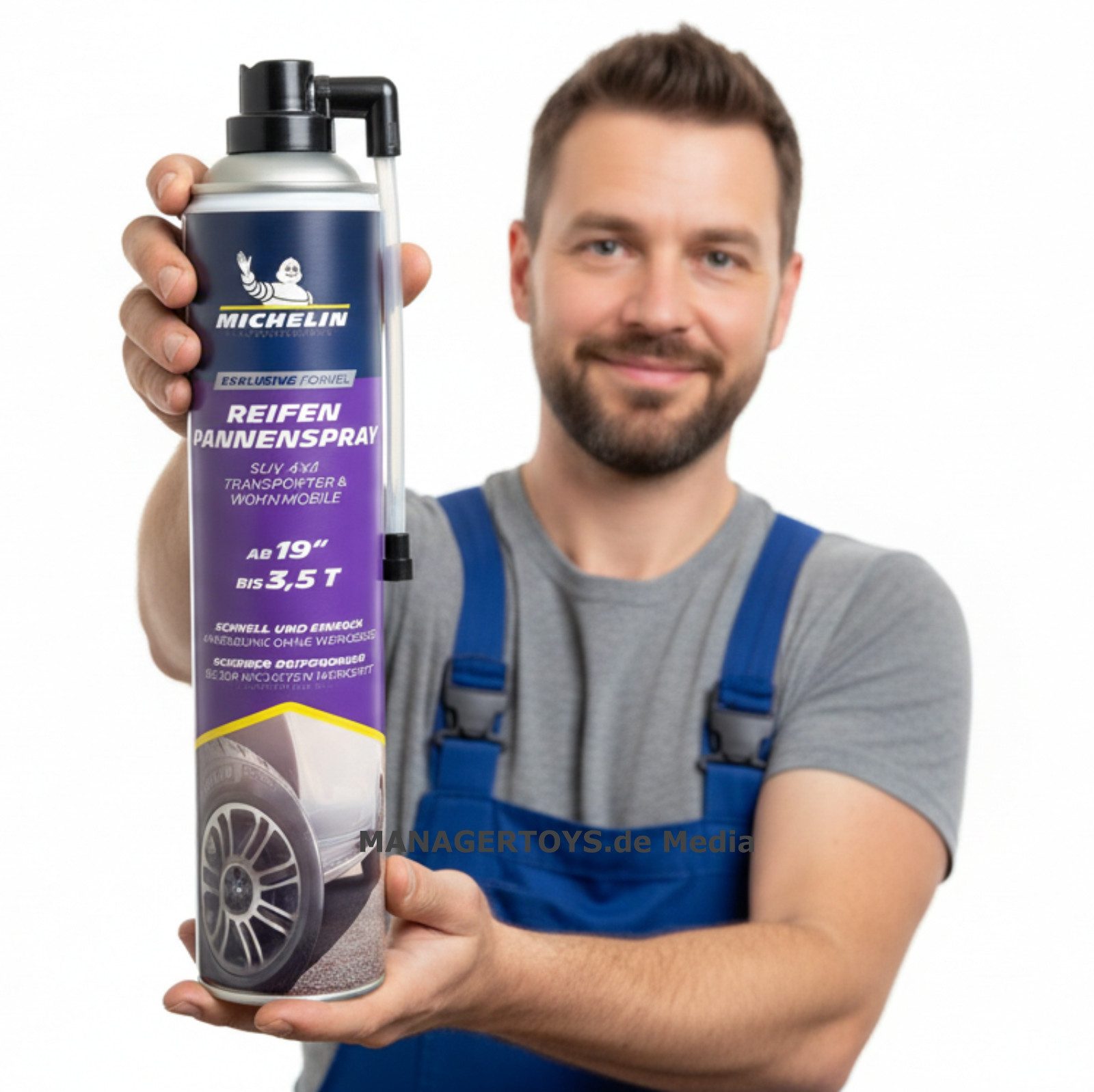 Michelin Reifen-Reparaturset SUV 4x4 ab 19 zoll und mehr Reifenpannenspray Dose 750 ml Reifendicht