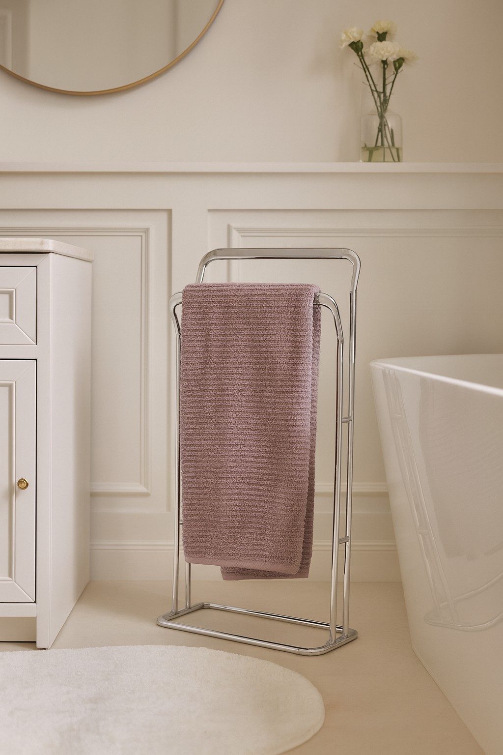 moebel-direkt-online Doppelhandtuchhalter Tina, Oberfläche chromfarben