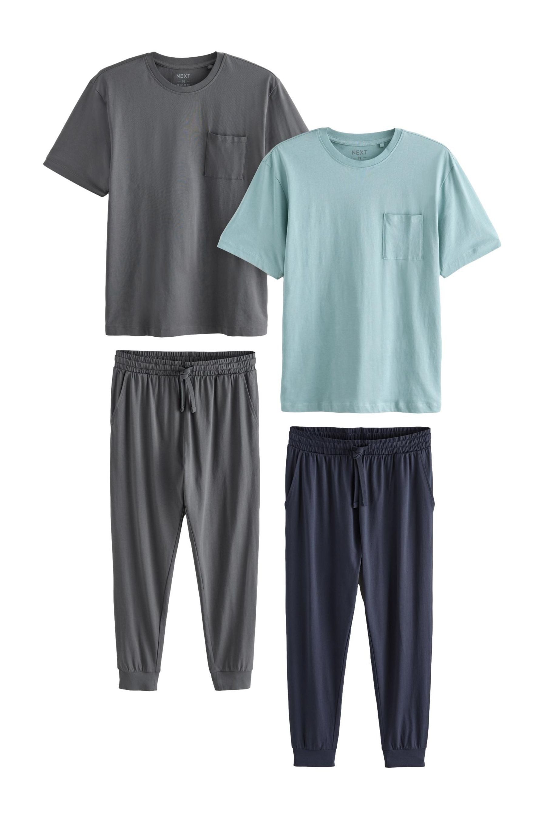 Next Pyjama Schlafanzug mit Bündchen, 2er-Pack günstig online kaufen