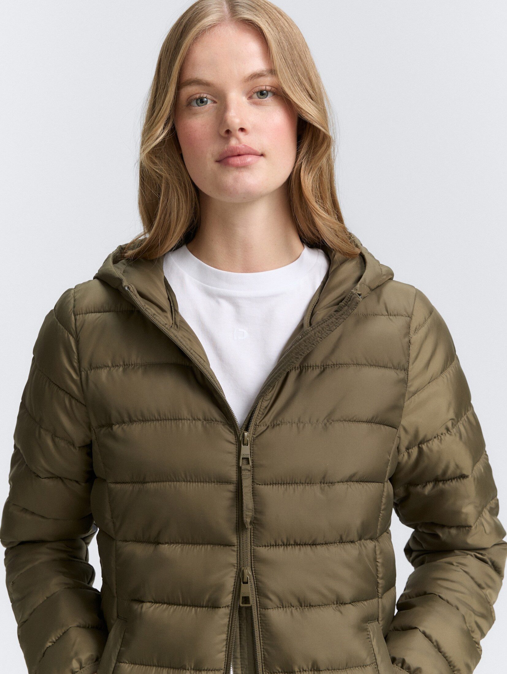 TOM TAILOR Denim Steppmantel Jacken Lightweight Steppmantel mit Kapuze