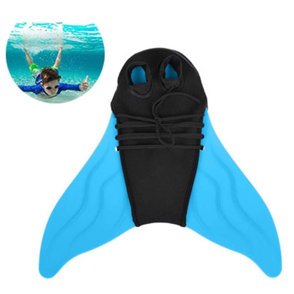 Lubgitsr Flosse Meerjungfrauenschwanz zum Anzug für Meerjungfrauen Schwimmen (1 St) Blau