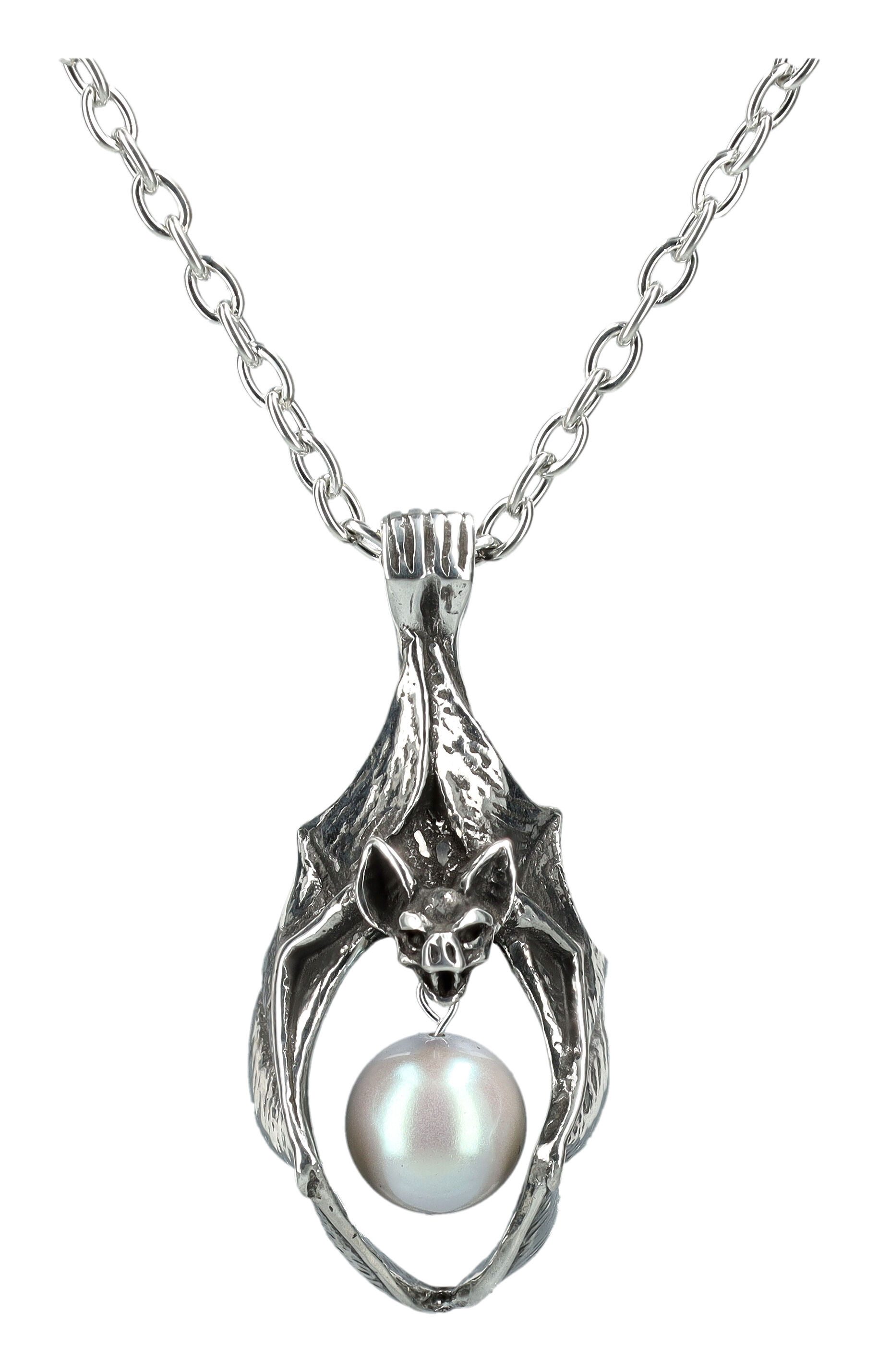 Kette mit Anhänger Gothic Halskette – Vampires Eye Fledermaus Anhänger Alchemy England