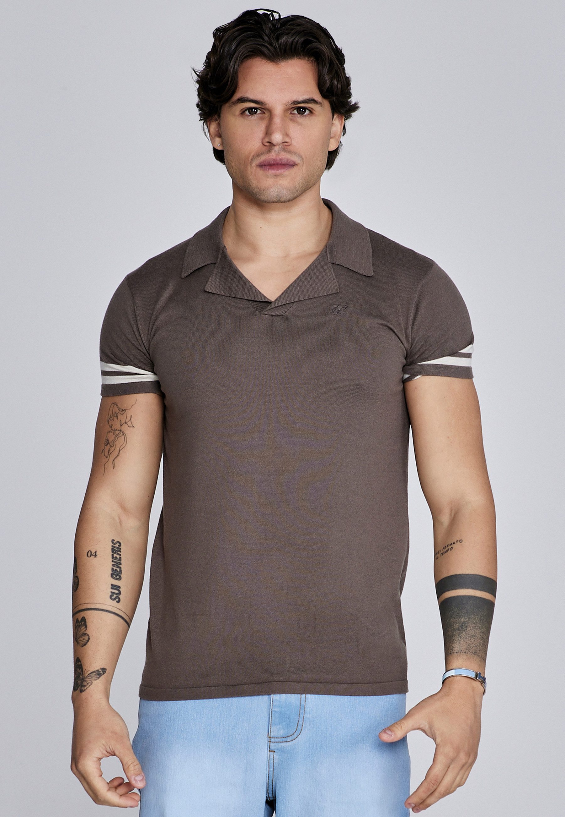 Poloshirt SikSilk Herren Tournament Revere Polo T-Shirt