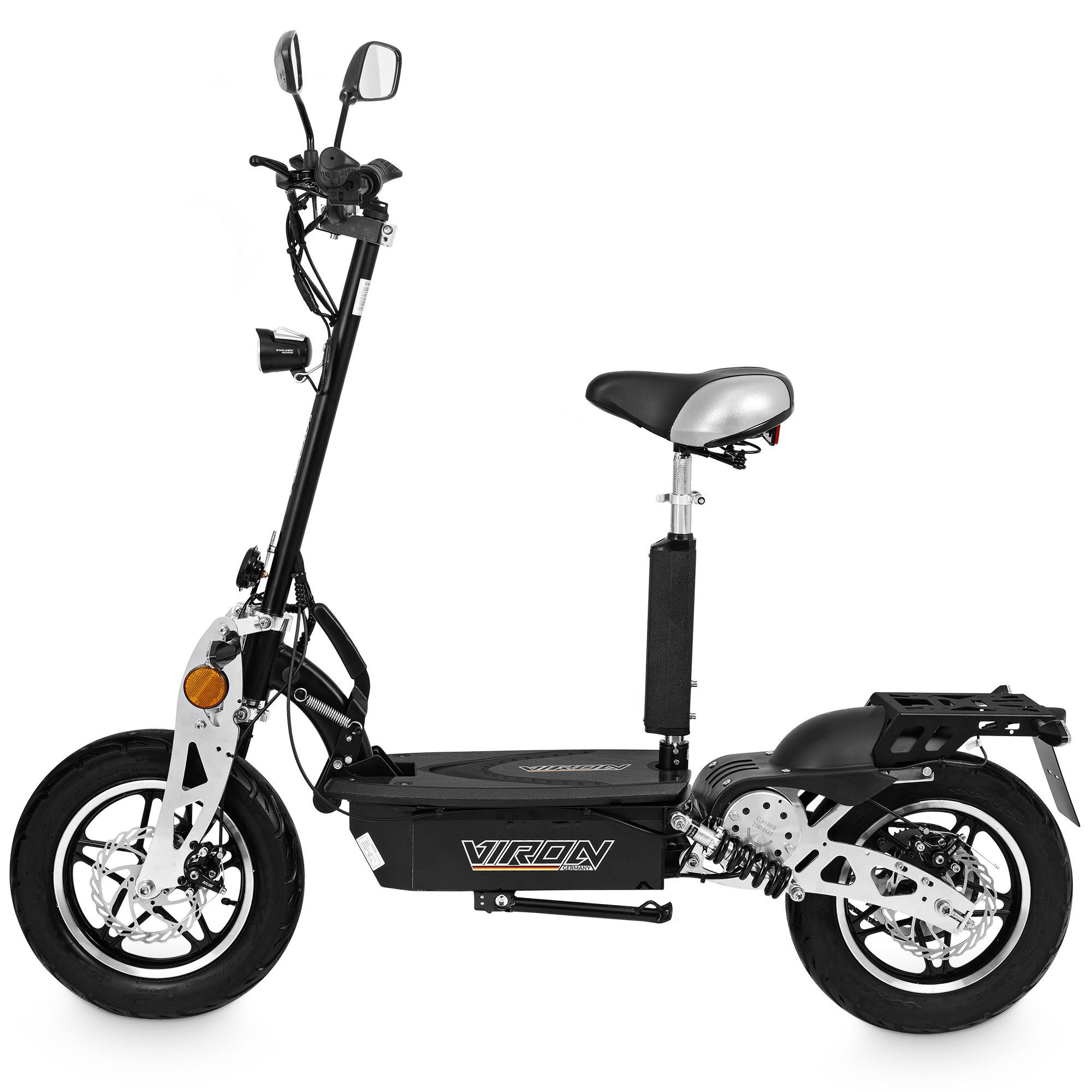 Viron E-Scooter 1000W VR-1500-EEC mit Straßenzulassung ABE, 35.00 km/h, Elektro Scooter Elektroroller Moped Zulassung Roller EScooter Faltbar