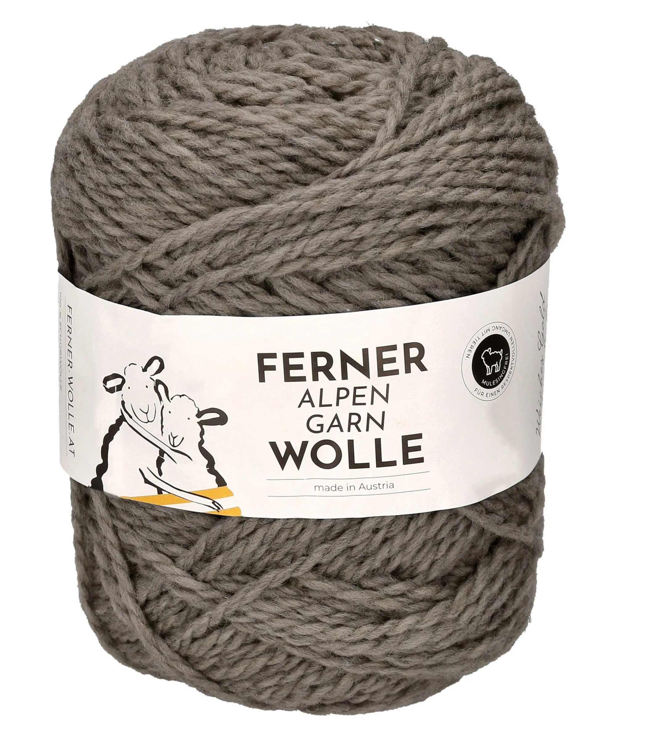 Ferner Wolle Alpengarn reine Schurwolle, Wolle zum stricken und häkeln Häkelwolle, 160,00 m (Häkelwolle, 100g Trachtenwolle, Strickwolle, Strickgarn, Handstrickgarn), zu 100 % aus der Wolle von österreichischen Schafen