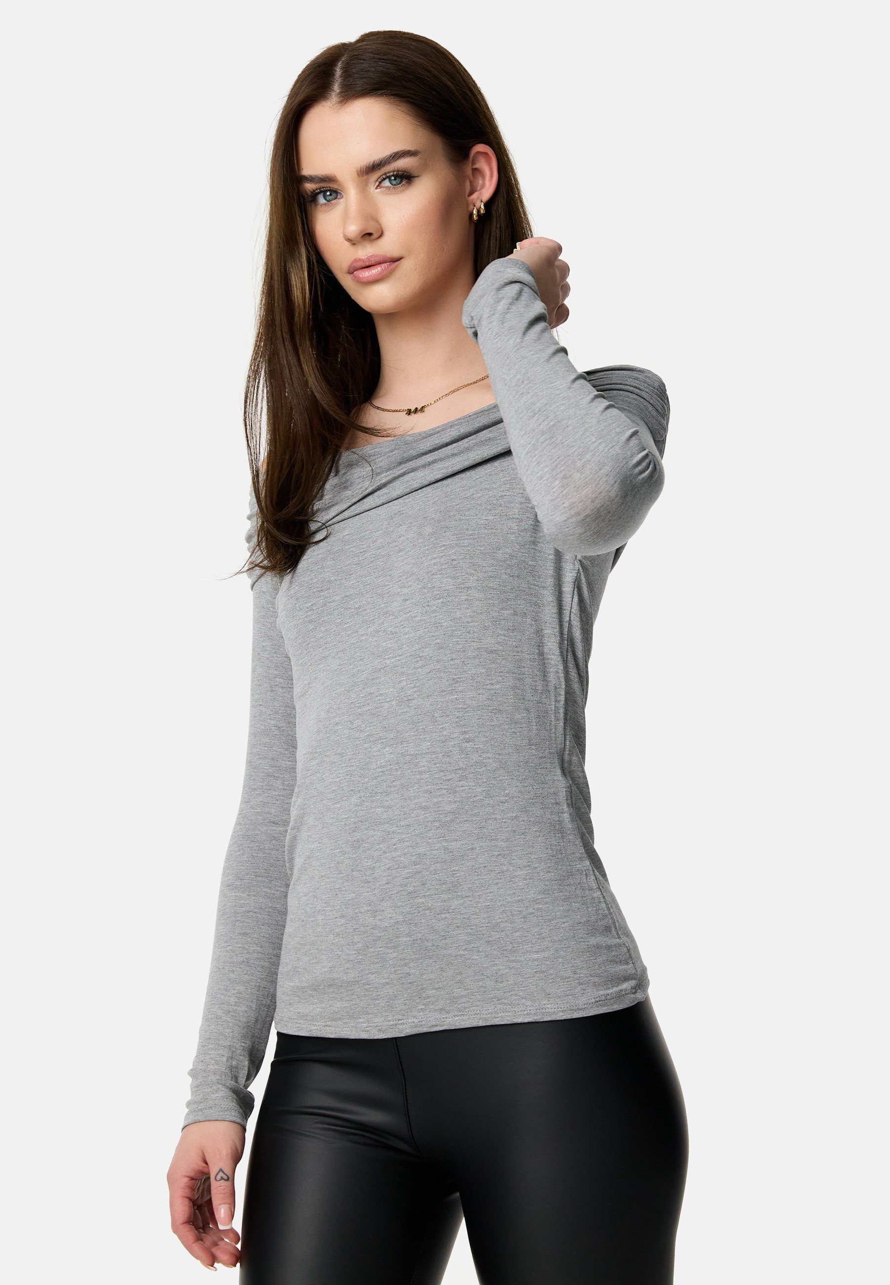 Worldclassca Longsleeve Worldclassca Off Shoulder Longsleeve Basic Shirt Un günstig online kaufen