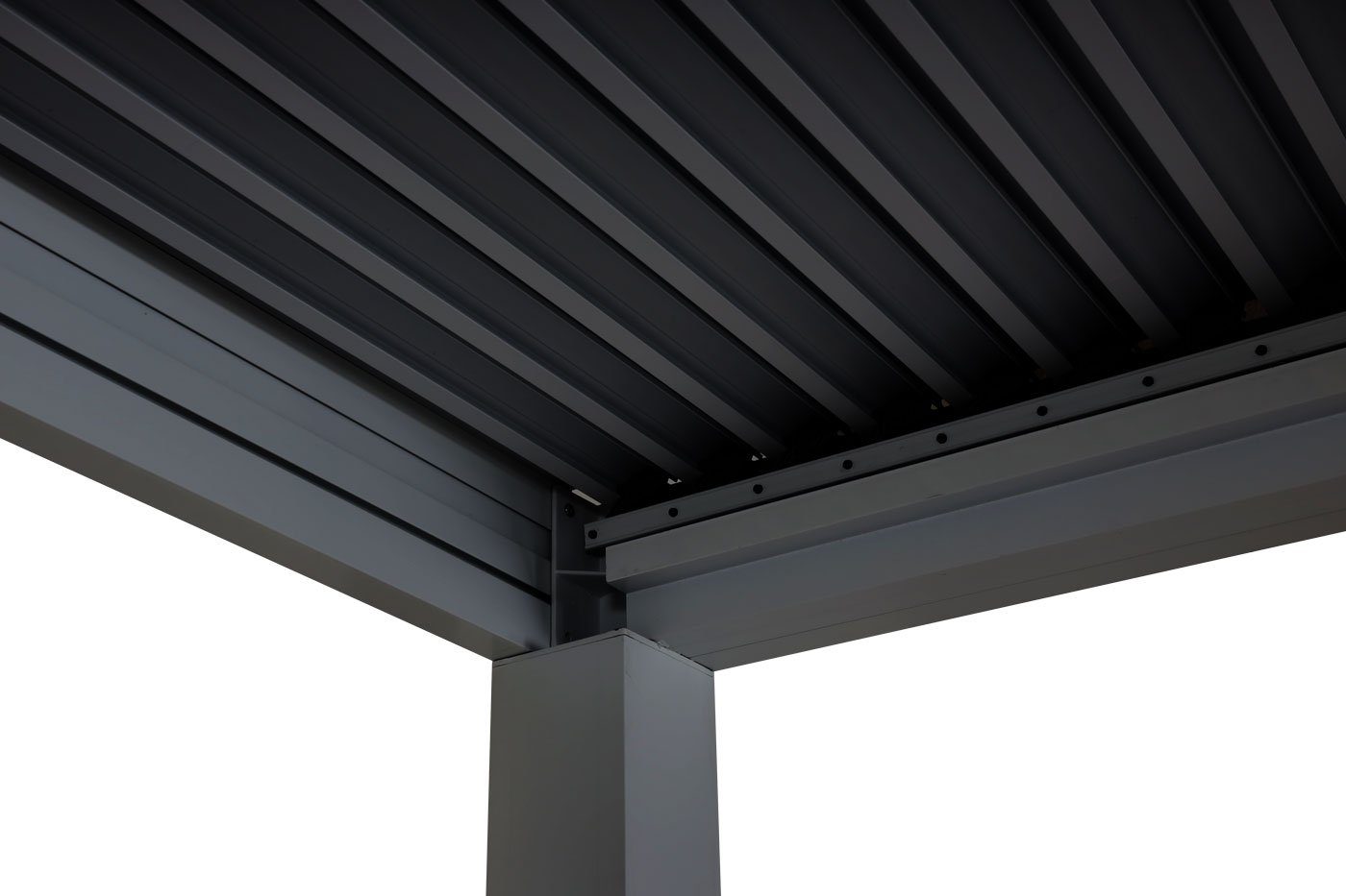 MCW Pergola Terassenvordach 6x3m Lamellendach Pergola Terassenüberdachung Alu, (7-tlg)