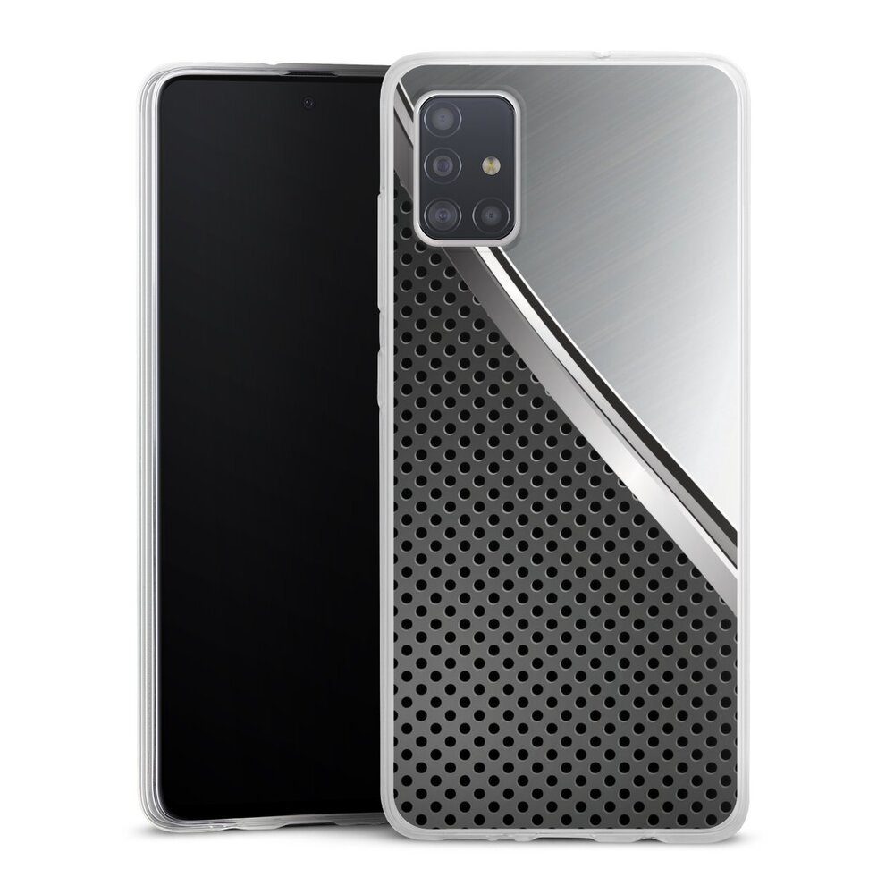 Handyhülle Carbon Stahl Metall Duo Metal Surface