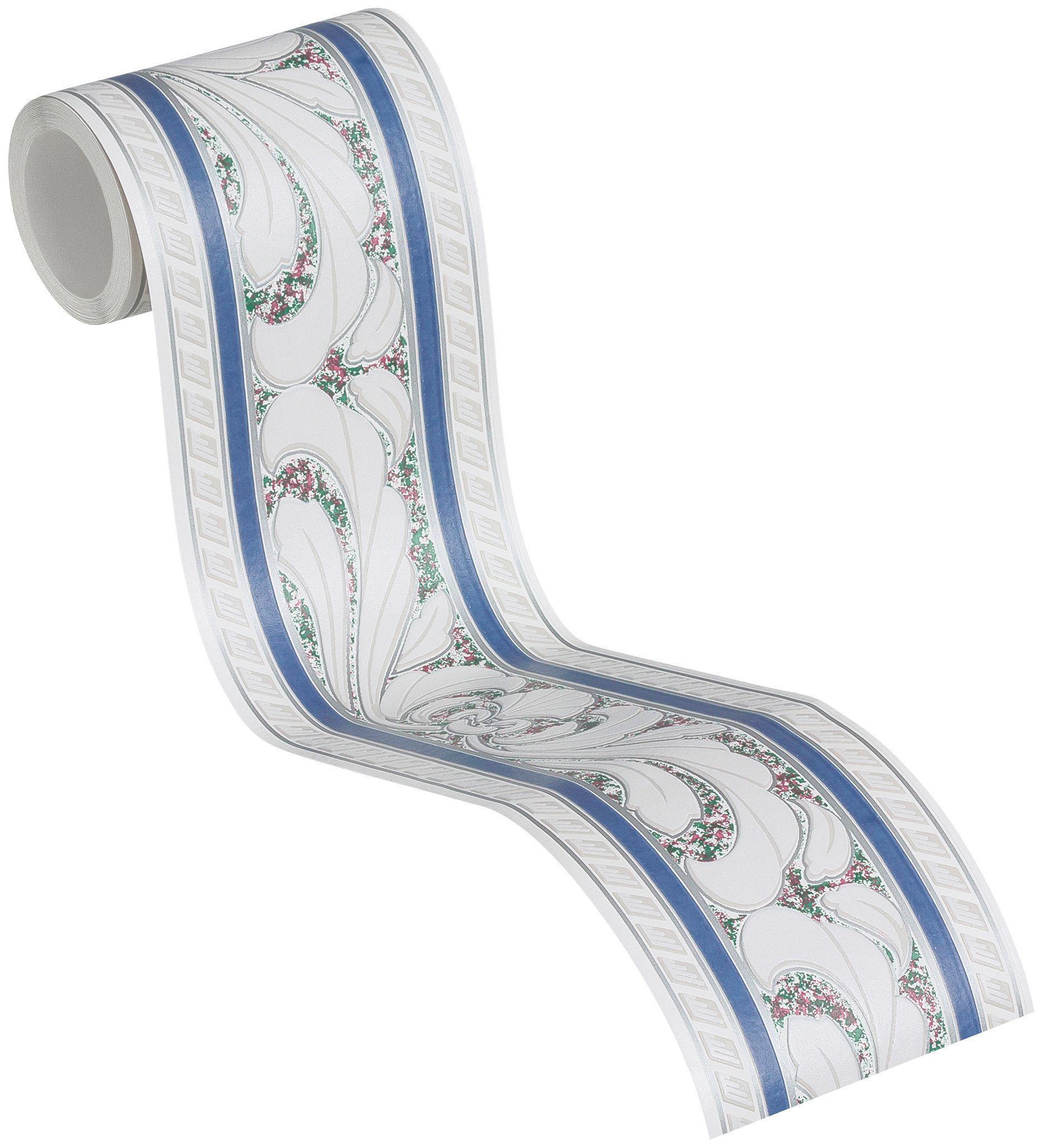 A.S. Création Bordüre Only Borders, aufgeschäumt, Barock, gemustert, ornamental, Tapete Bordüre Barock Holzplanken in Vintage-Optik Borte Wohnzimmer