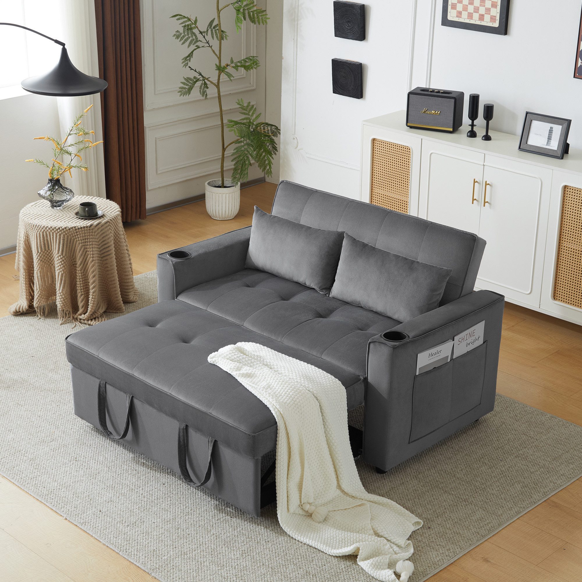 KLAM HOME Schlafsofa Klappbares Schlafsofa Freizeit-Sofa günstig online kaufen