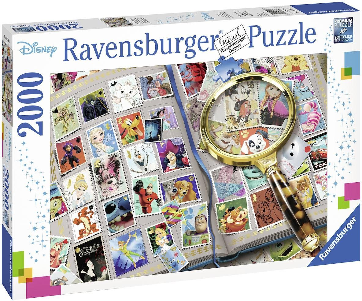 Ravensburger Puzzle Disney, Meine liebsten Briefmarken, 2000 Puzzleteile, M günstig online kaufen