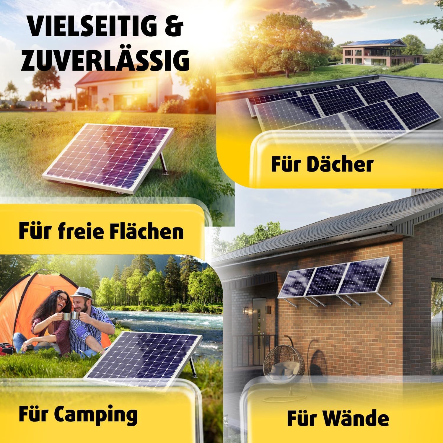 avoltik Solarmodul-Halterung Solarmodul Halterung Alu Aufständerung für Photovoltaik Winkel 15°-30°, (Solarmodul Halterung Alu Aufständerung für Photovoltaik Wi – Bild 5 von 5