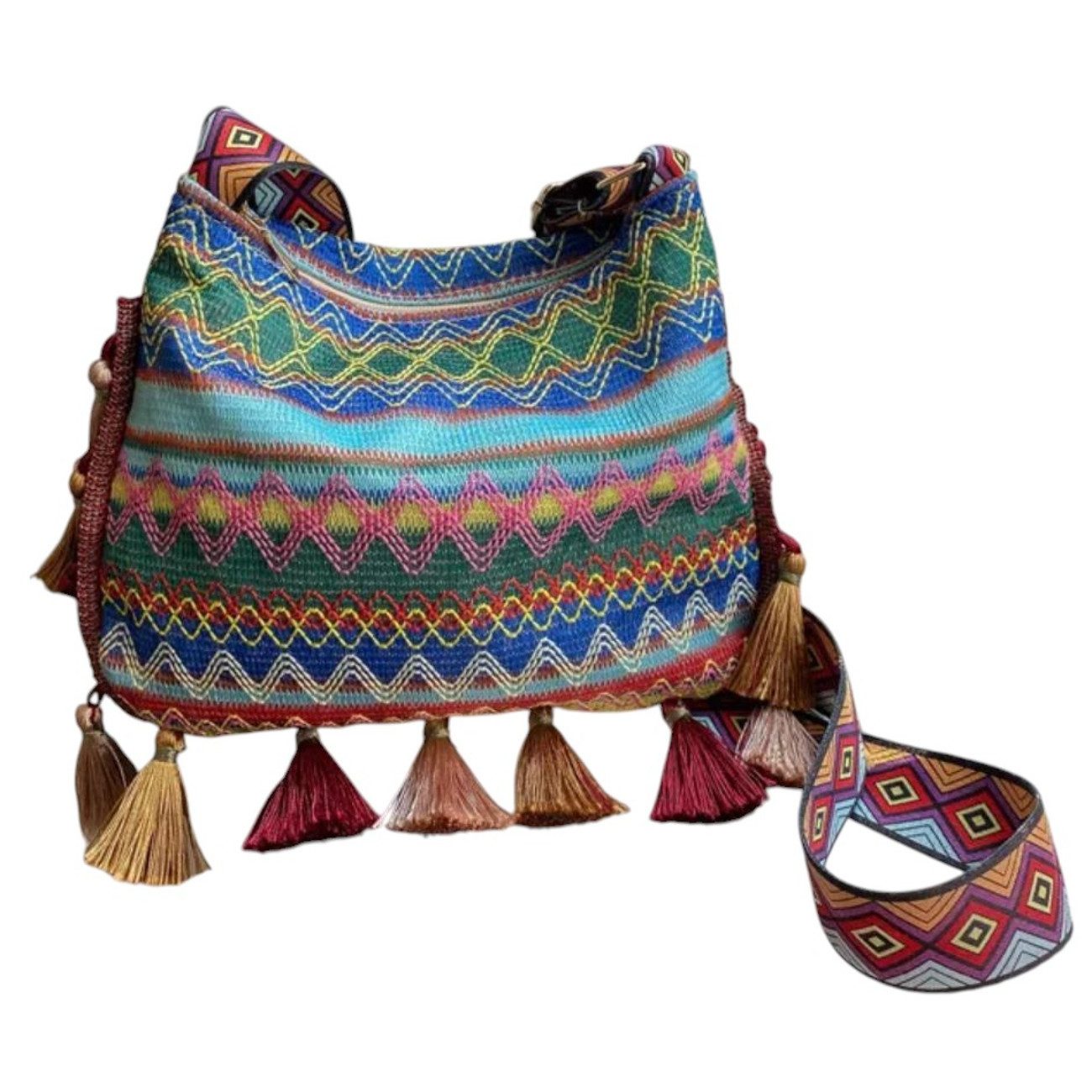 KARMA Umhängetasche Boho Handtasche Damen bunt günstig online kaufen
