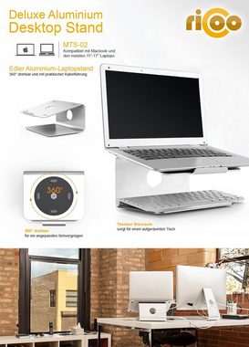 RICOO Schreibtischaufsatz MTS-02, Laptopständer für Schreibtisch Notebookständer mit Neigungswinkel