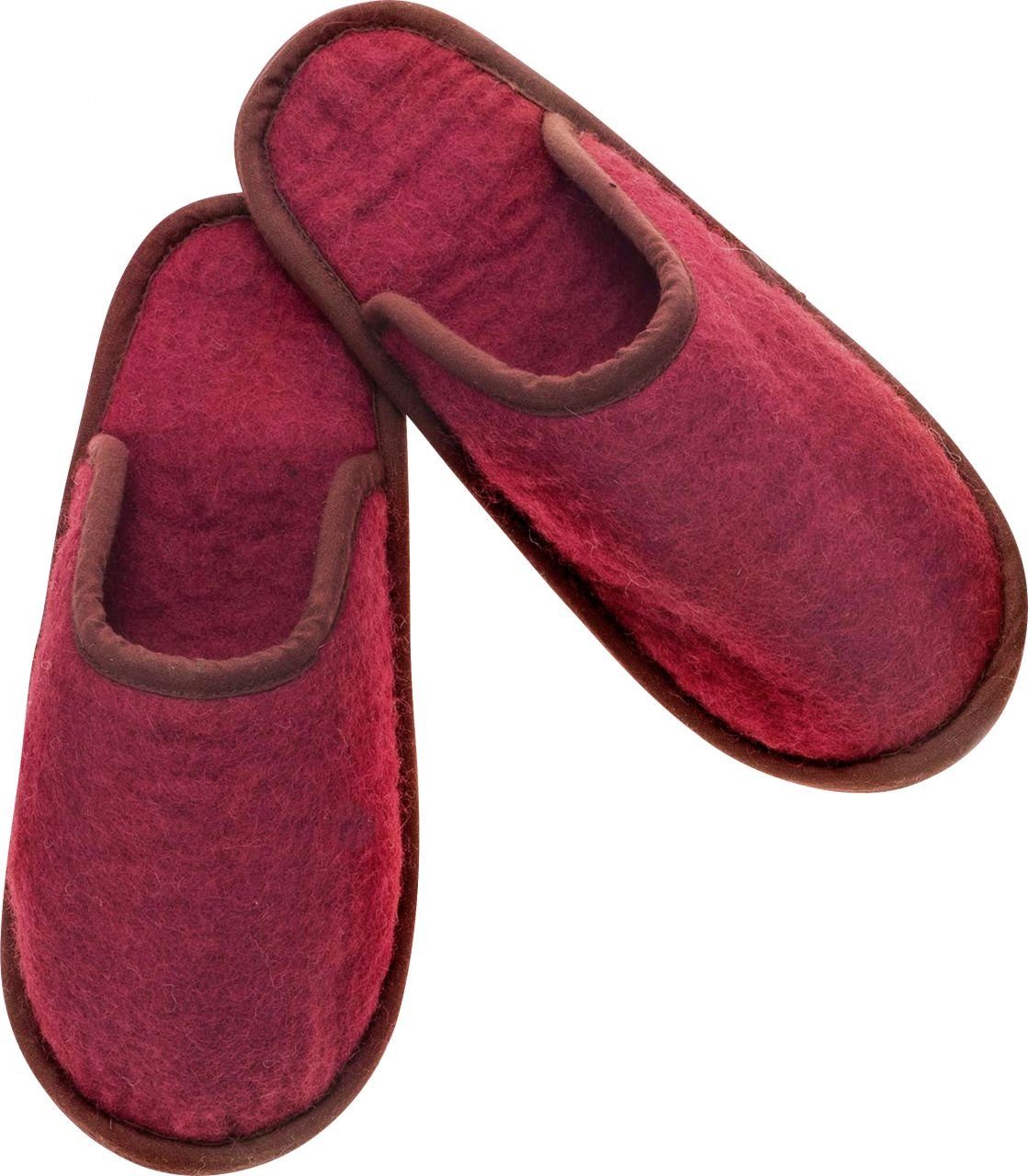 Glorex Textilfarbe Glorex Filz-Pantoffel rot Größe M (39-40)