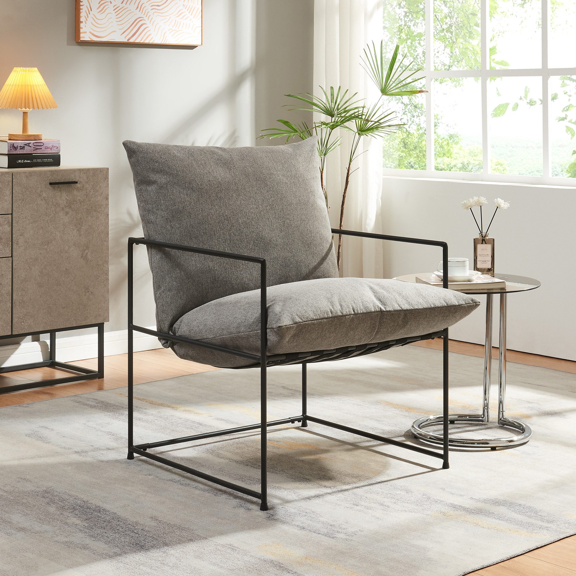 en.casa Loungesessel, »Utsjoki« 90x61x70 cm mit günstig online kaufen