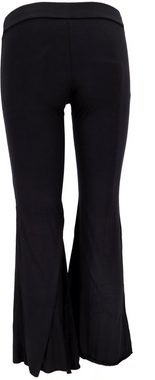 Guru-Shop Hose & Shorts Leggings mit Schlag, Boho Schlaghose - schwarz alternative Bekleidung