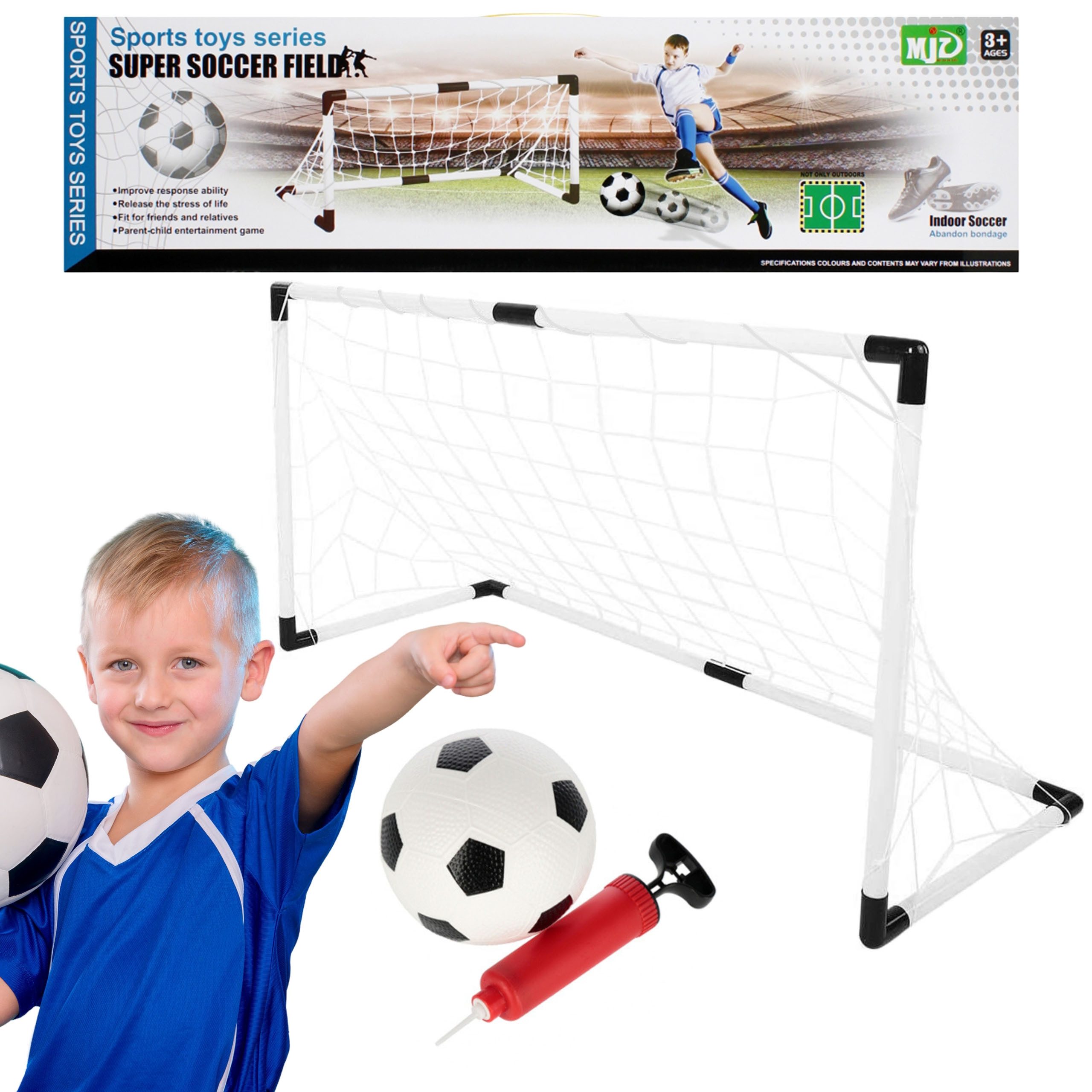 Fußballtor Fußballtor + Ball und Pumpe, für Kinder, Fußball 120 cm