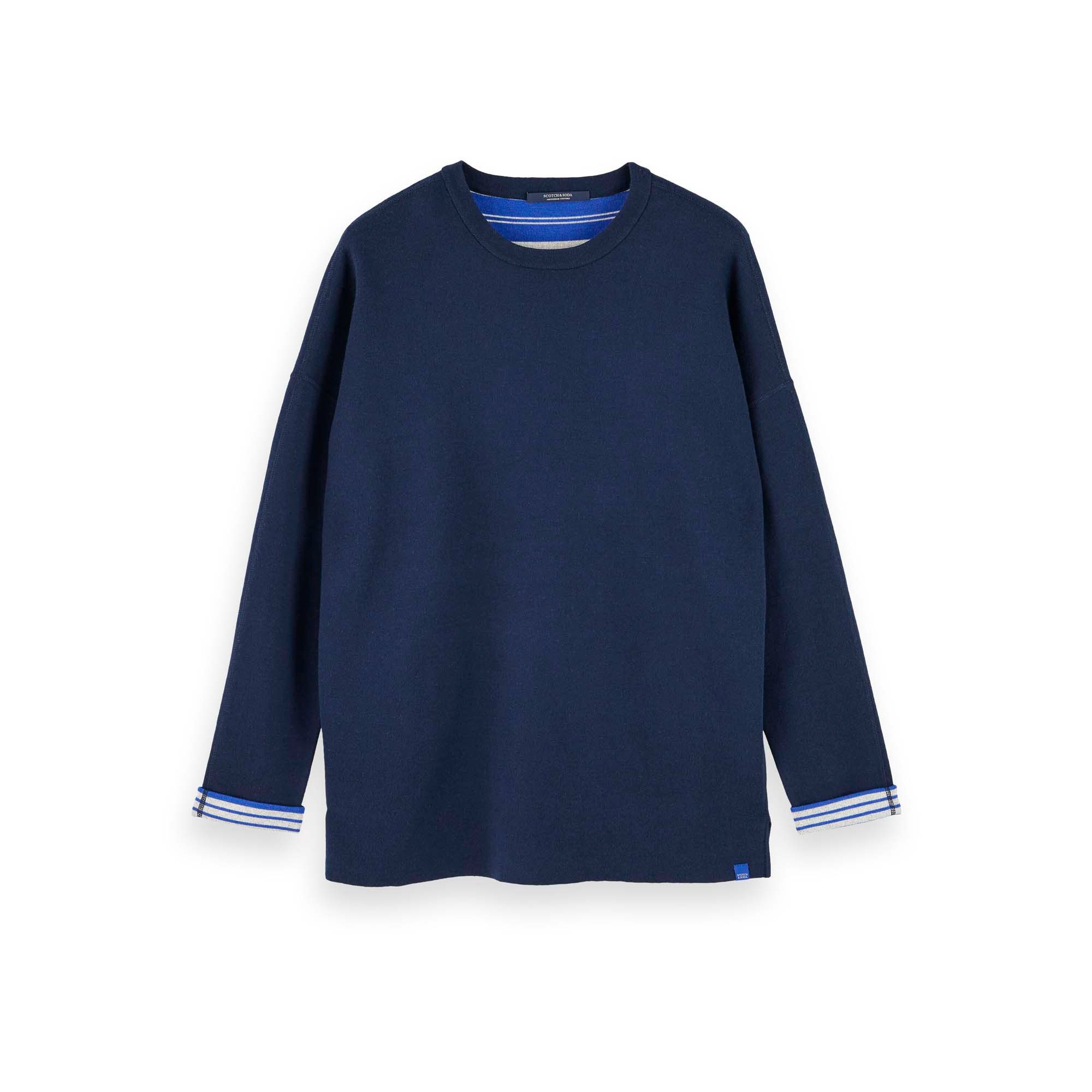Fleecepullover Scotch & Soda Herren Sweatshirt Reversible Pull 156831