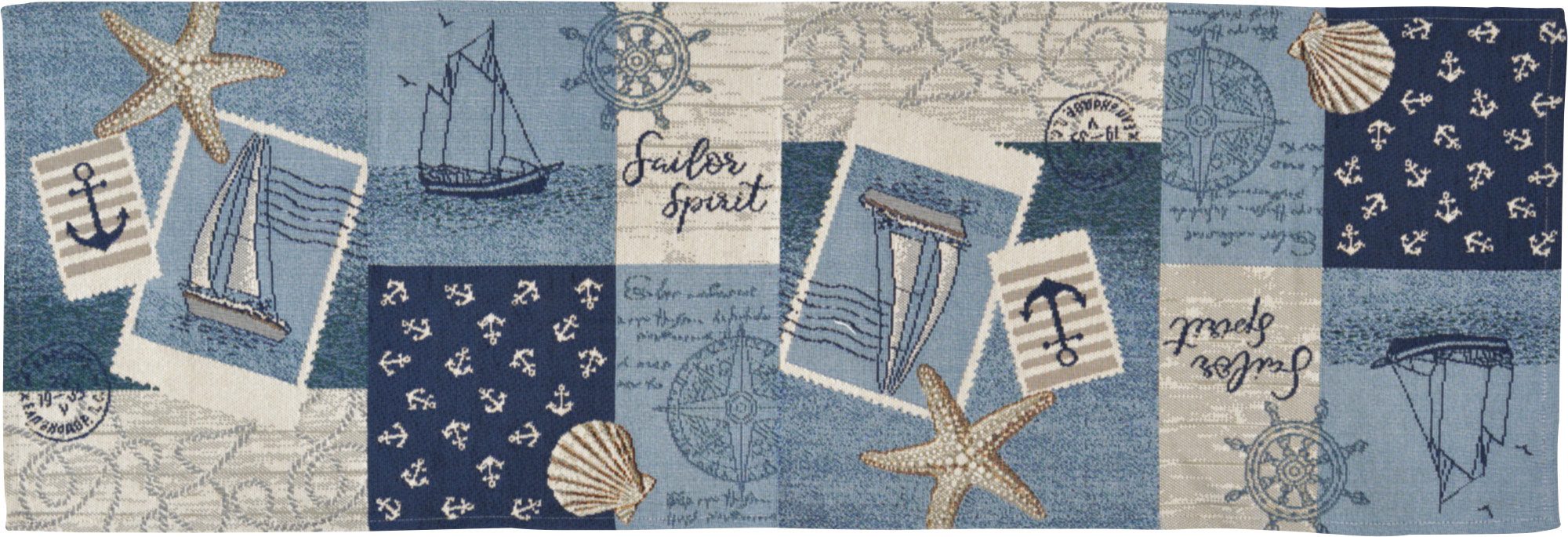 sander table + home Tischdecke Tischläufer "Sailor Patch", Gobelin Motiv günstig online kaufen